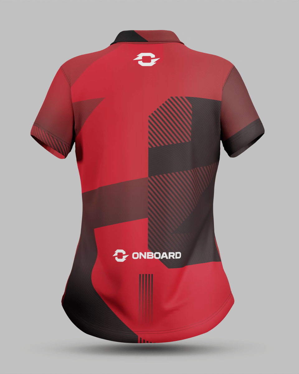 Womens Surge 3 Button Polo Collar Jersey - Onboard Sportswear