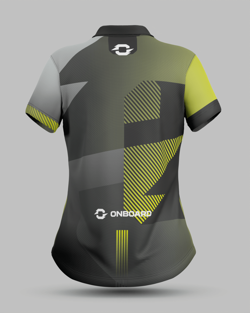 Womens Surge 3 Button Polo Collar Jersey - Onboard Sportswear