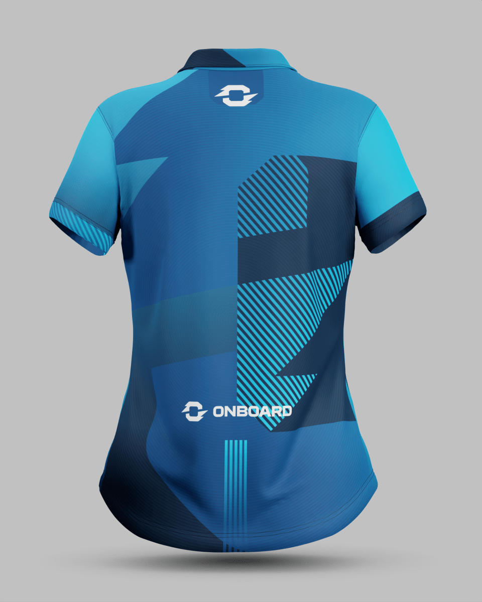 Womens Surge 3 Button Polo Collar Jersey - Onboard Sportswear