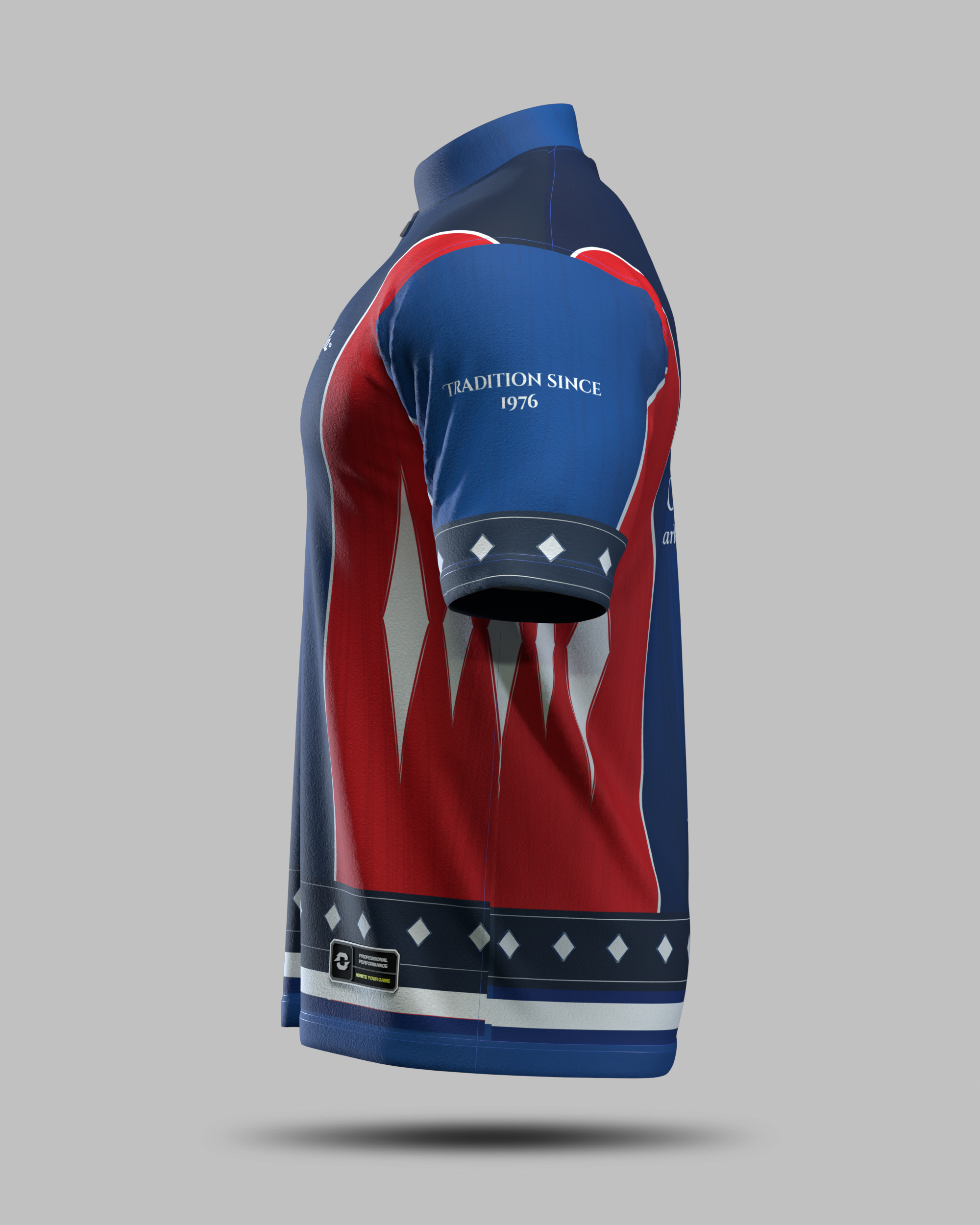 Tascarella Custom Cues Jersey Red & Blue