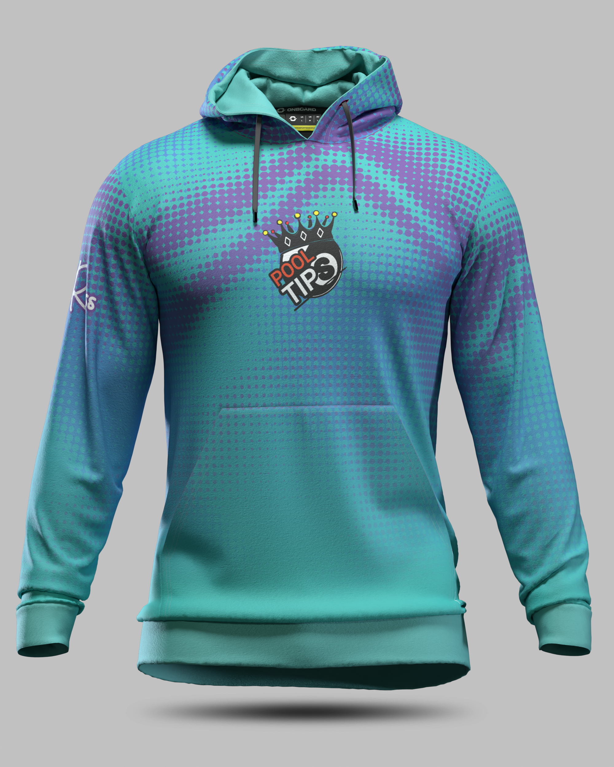 Official Pool Tips Hoodie Turquoise