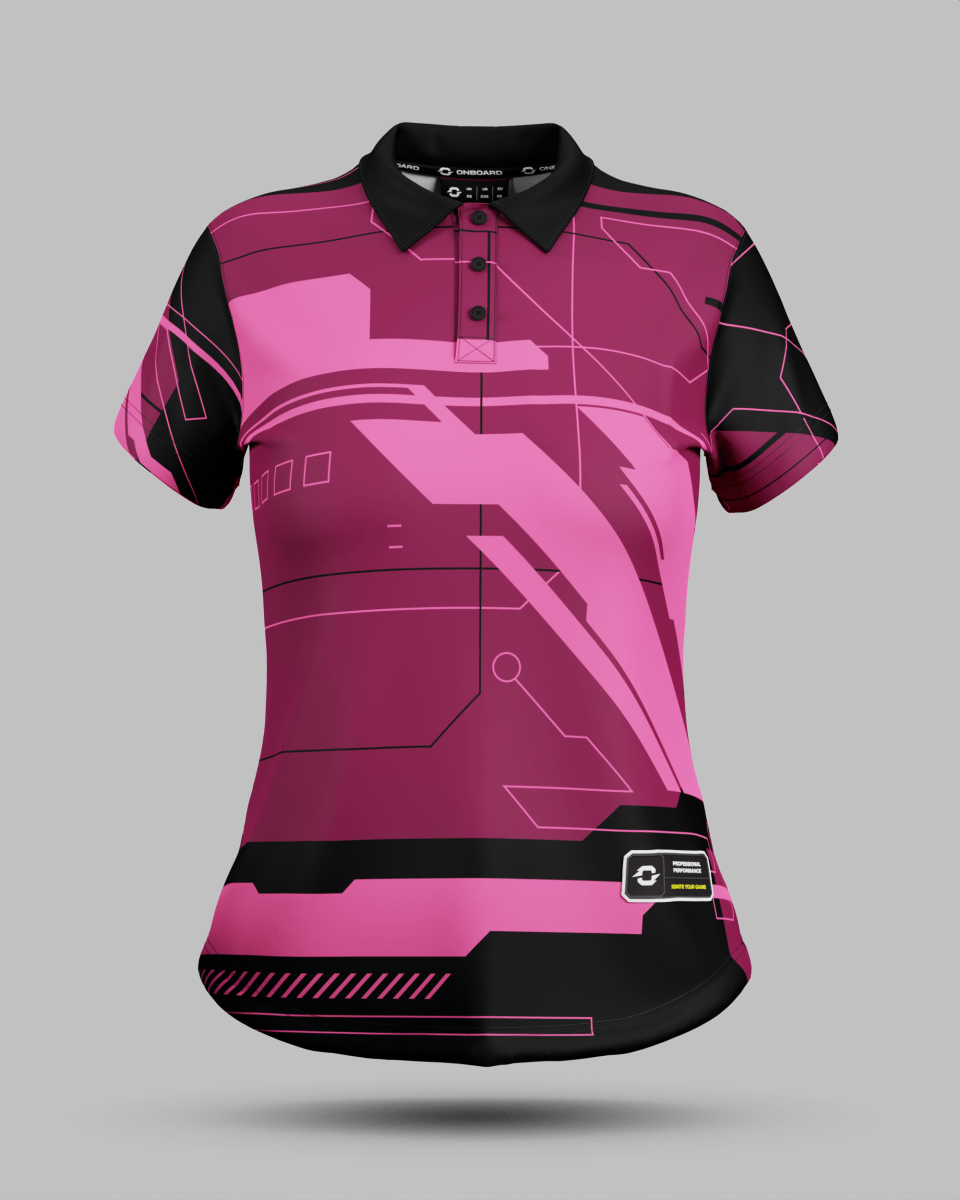 Womens Tokyo 2.0 3 Button Polo Collar Jersey - Onboard Sportswear