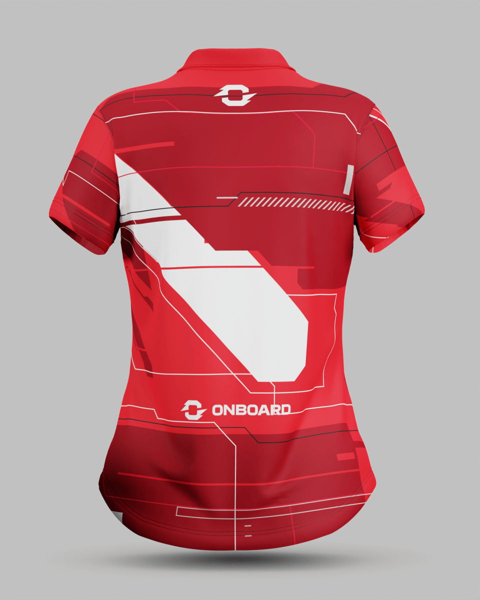 Womens Tokyo 2.0 3 Button Polo Collar Jersey - Onboard Sportswear