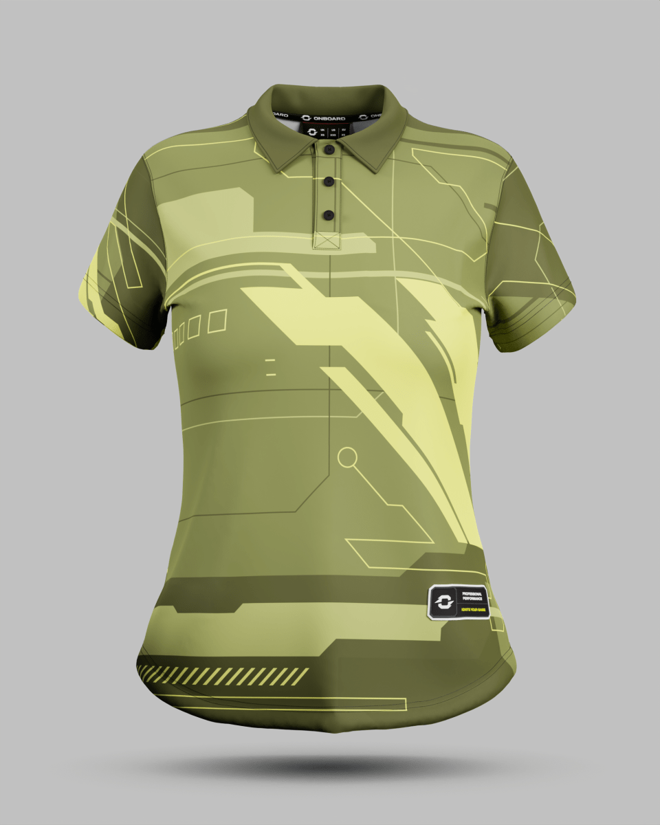 Womens Tokyo 2.0 3 Button Polo Collar Jersey - Onboard Sportswear