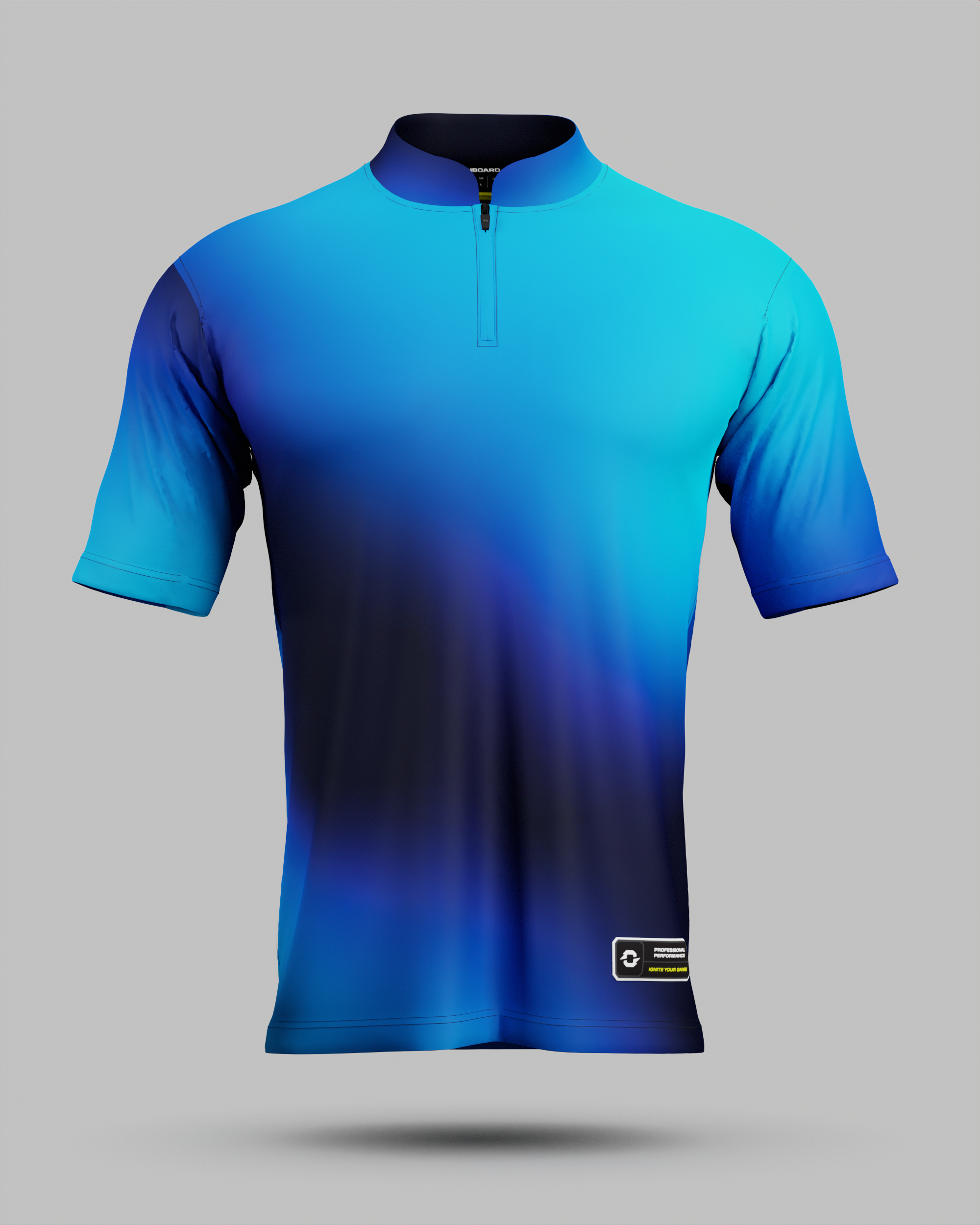 Express Aura 1/4 Zip Pro Collar Jersey Blue