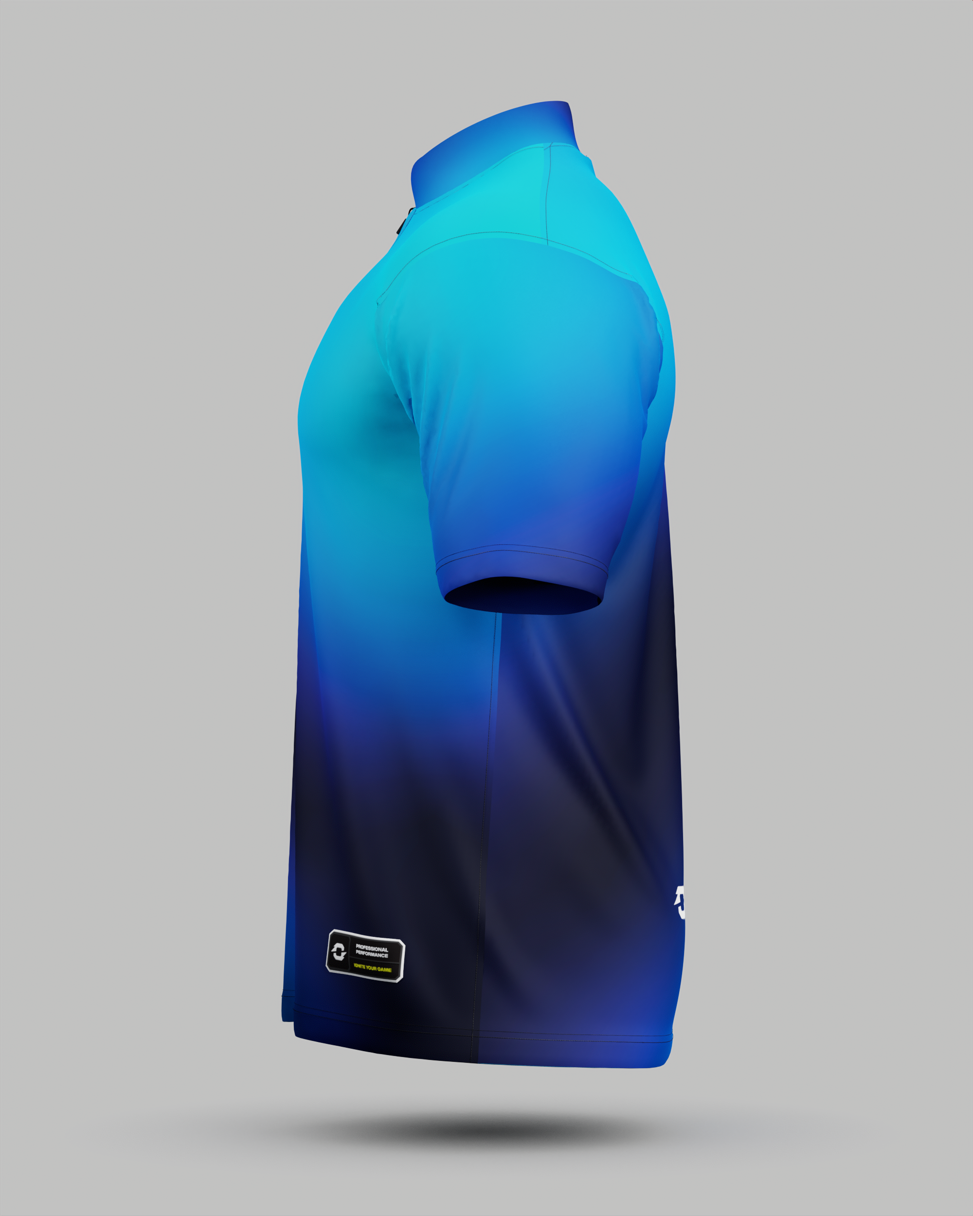 Express Aura 1/4 Zip Pro Collar Jersey Blue