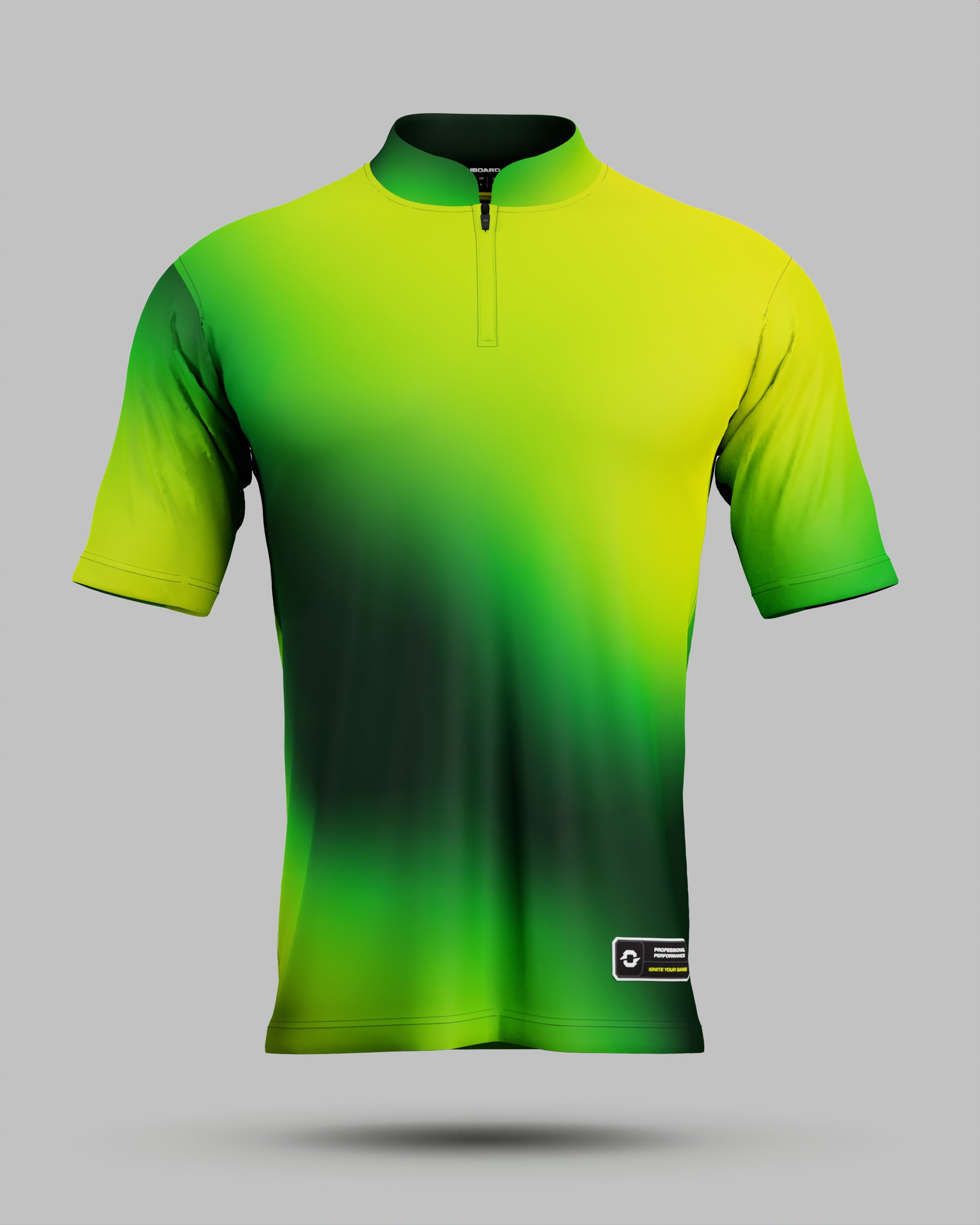 Express Aura 1/4 Zip Pro Collar Jersey Green