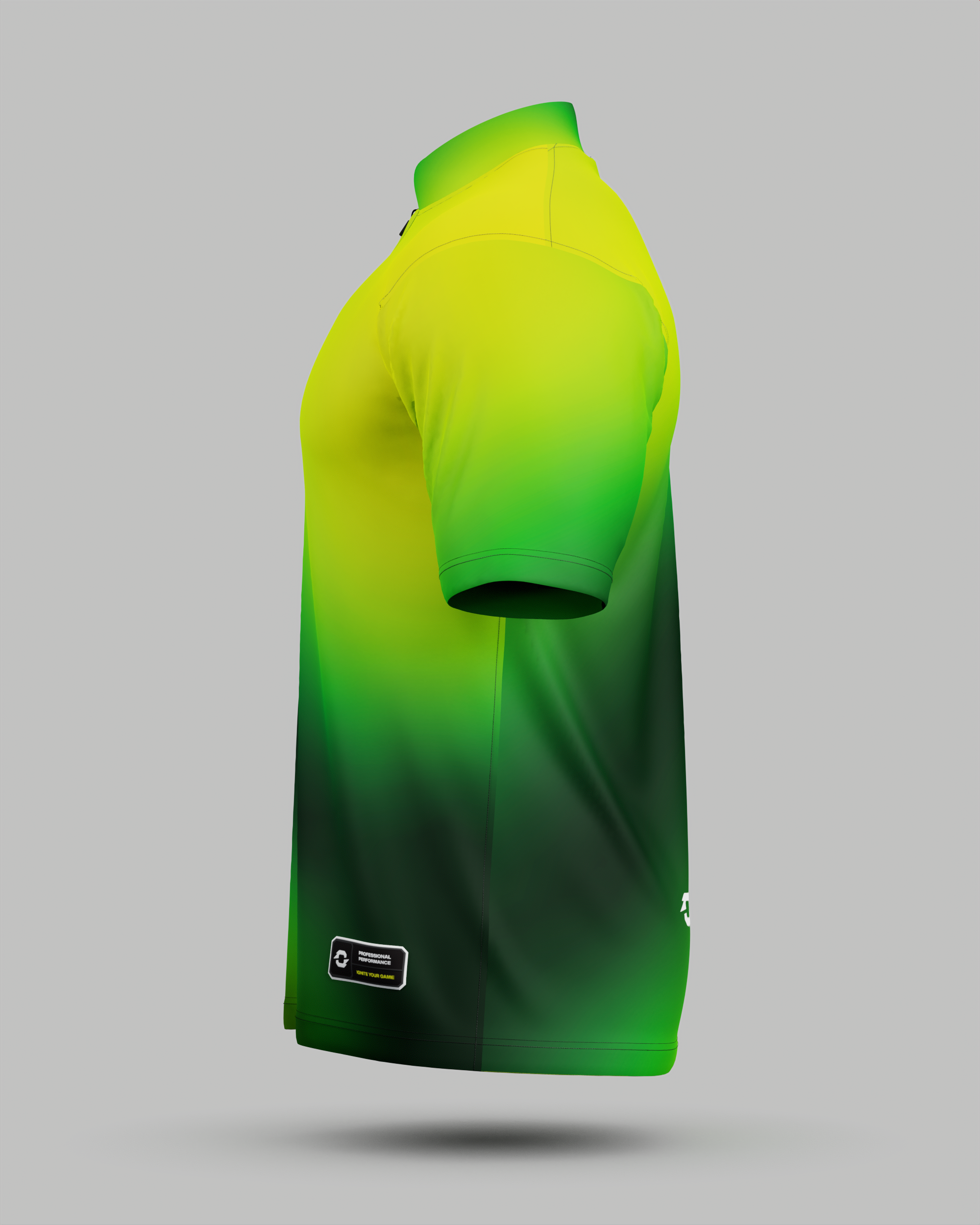 Express Aura 1/4 Zip Pro Collar Jersey Green