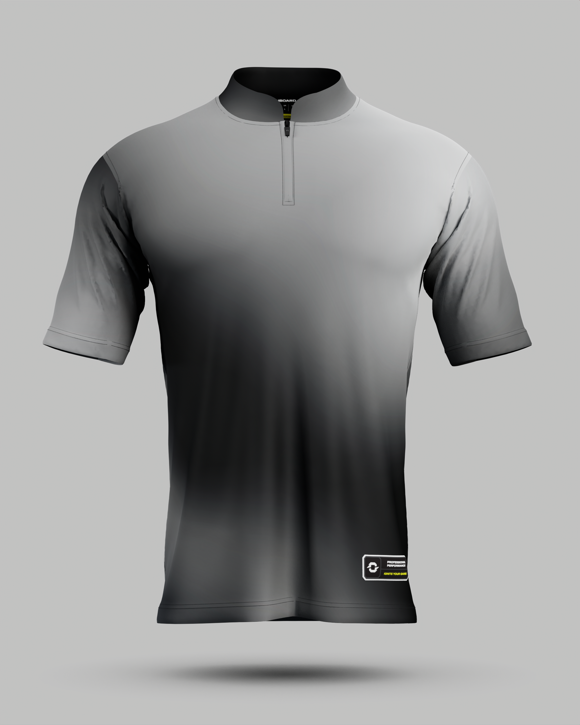 Express Aura 1/4 Zip Pro Collar Jersey Grey