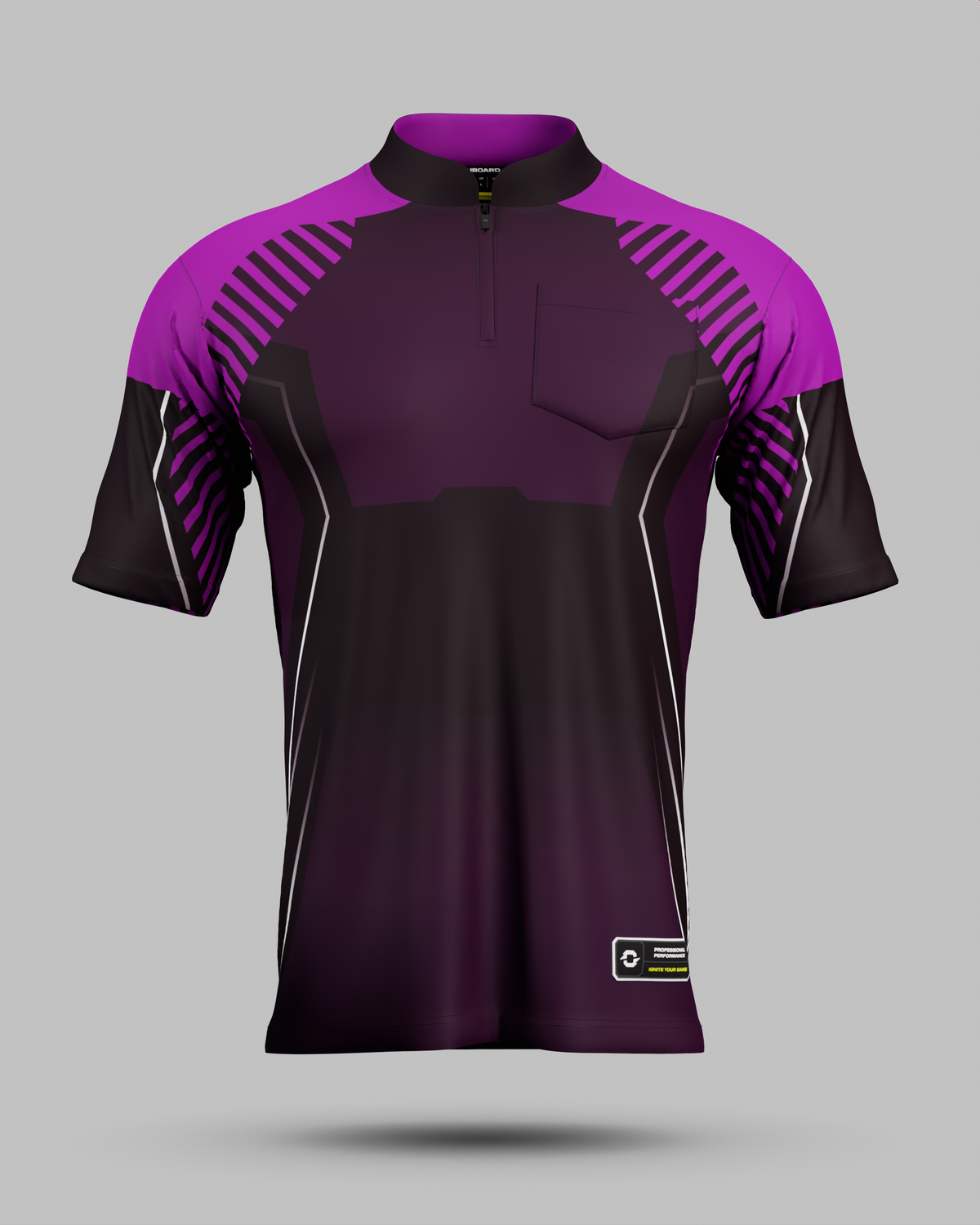 Onyx 1/4 Zip Pro Collar Jersey with pocket