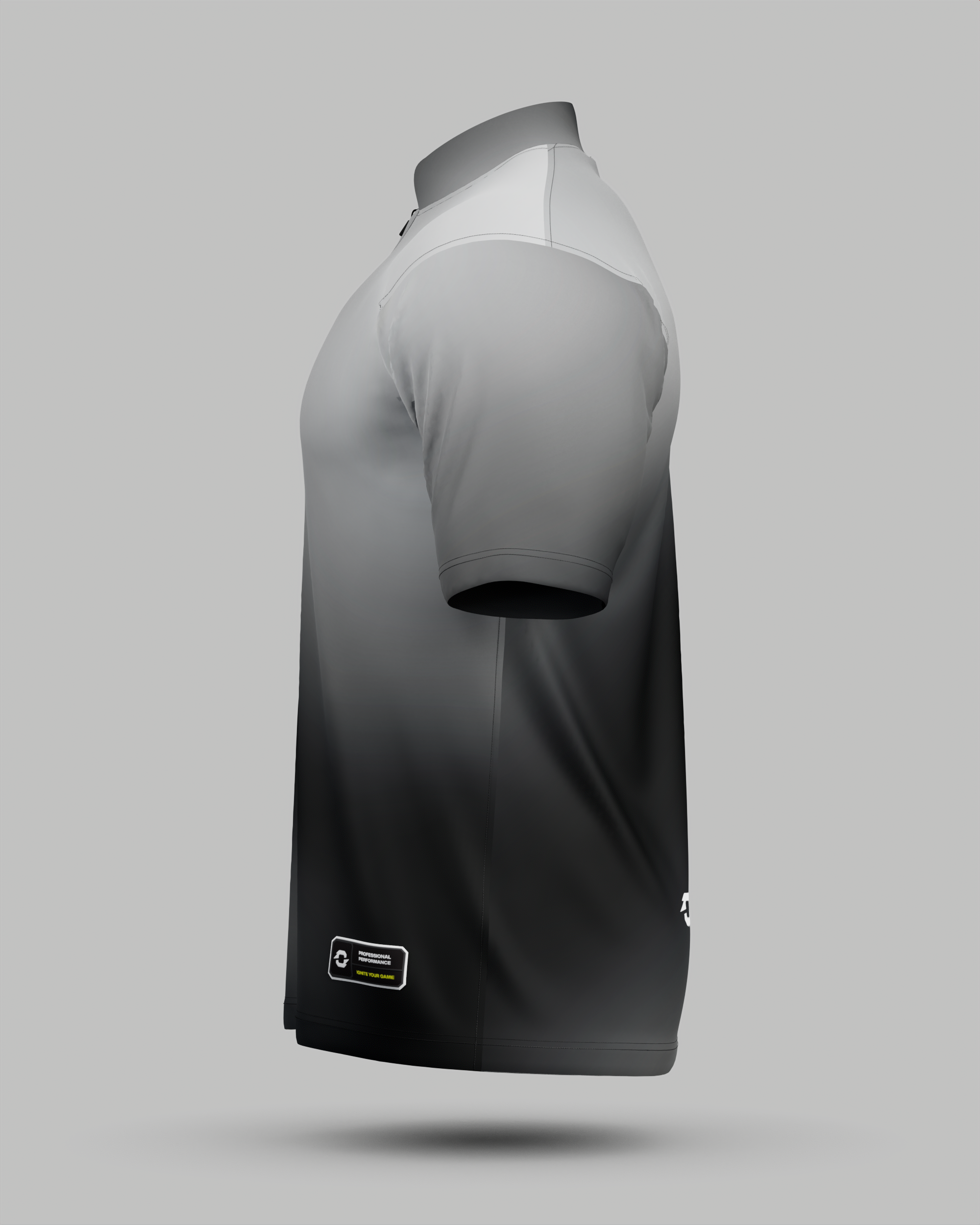 Express Aura 1/4 Zip Pro Collar Jersey Grey