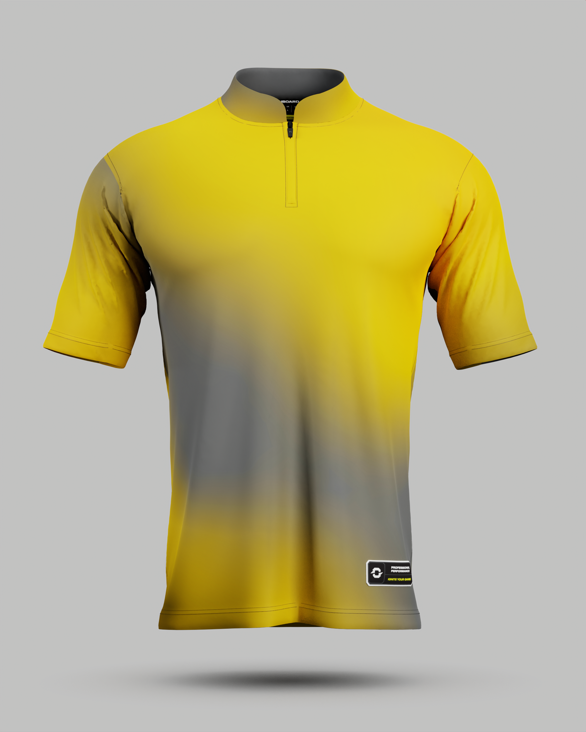 Express Aura 1/4 Zip Pro Collar Jersey Yellow