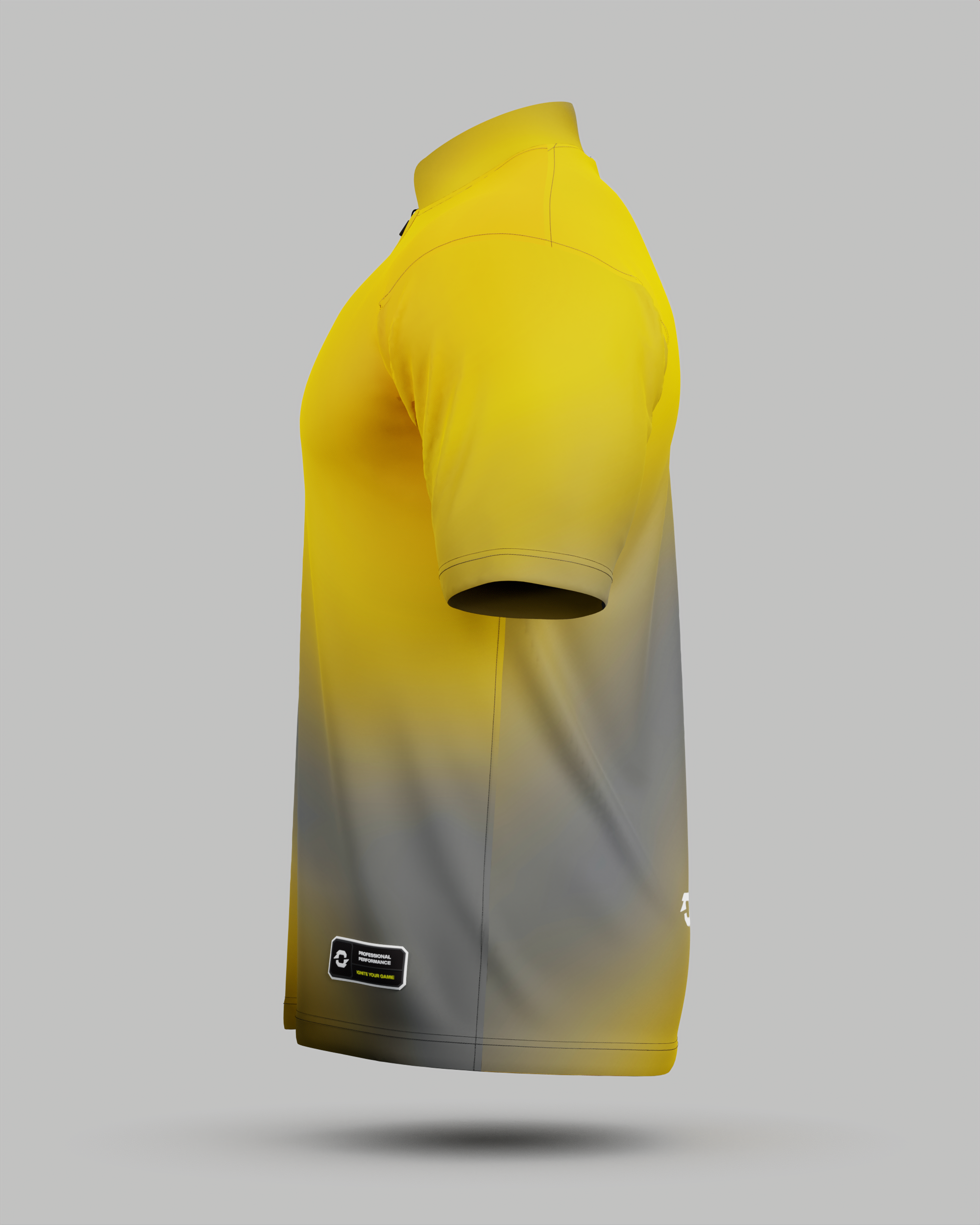 Express Aura 1/4 Zip Pro Collar Jersey Yellow