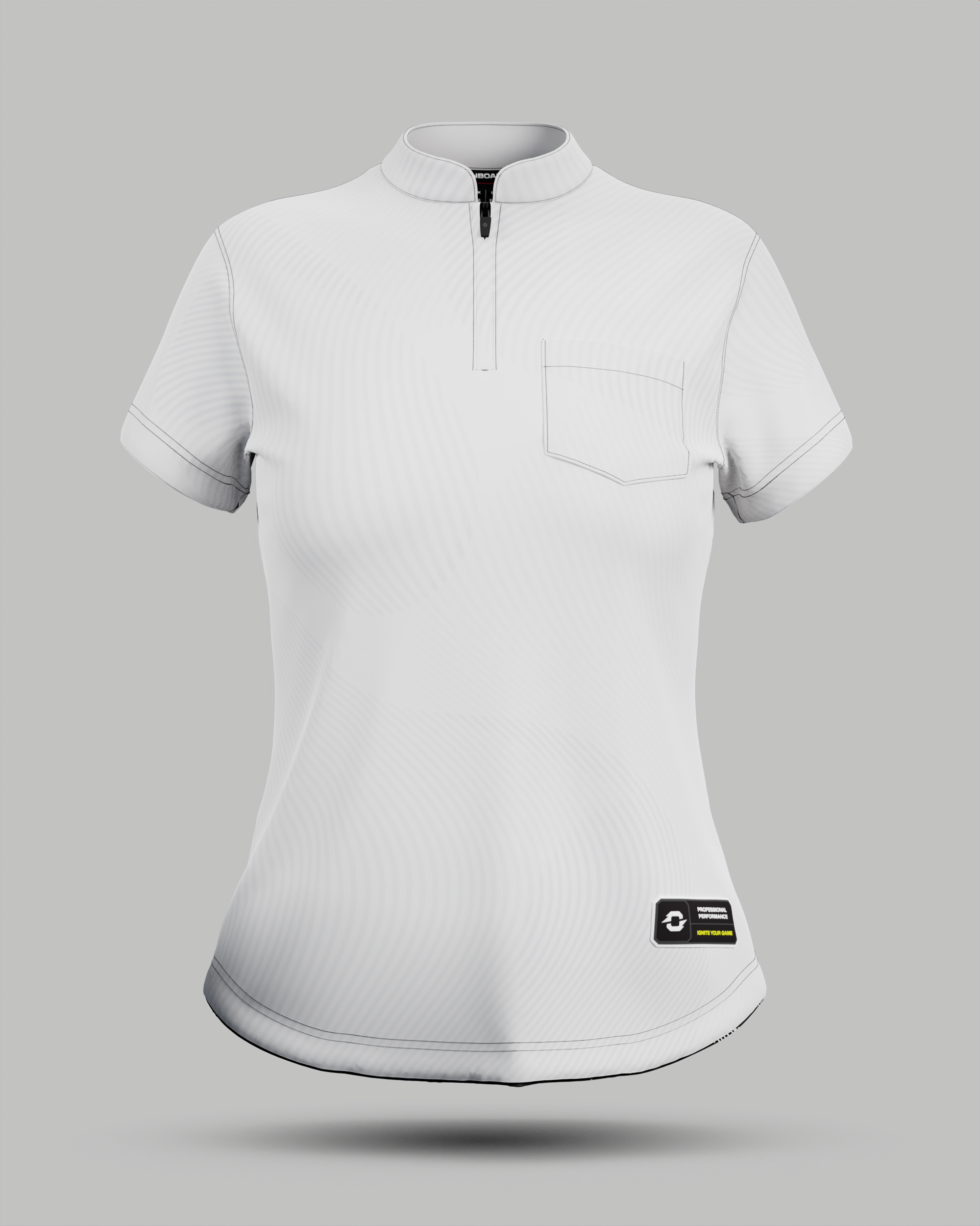Womens Eclipse 1/4 Zip Pro Collar Jersey With Pocket