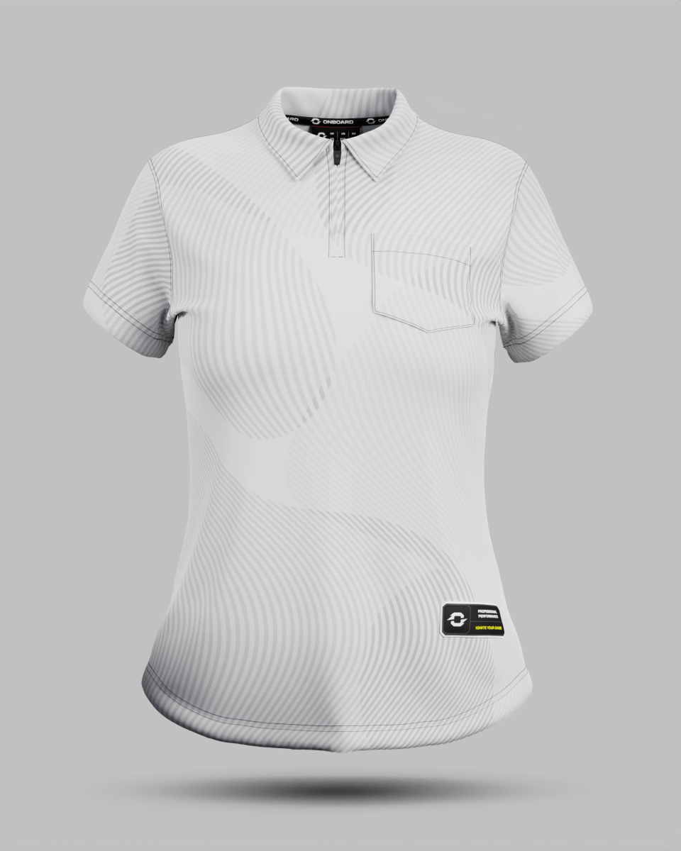 Womens Eclipse 3 Button Polo Collar Jersey With Pocket - Onboard Sportswear