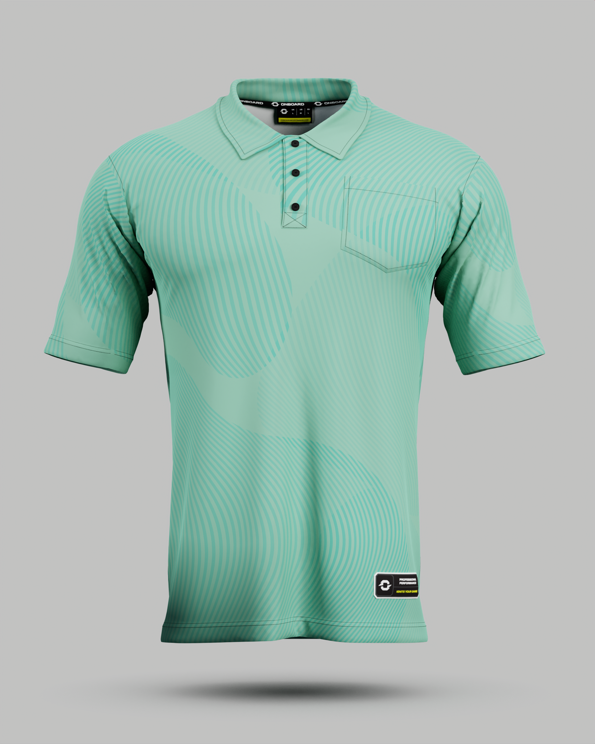 Eclipse 3 Button Polo Collar Jersey With Pocket