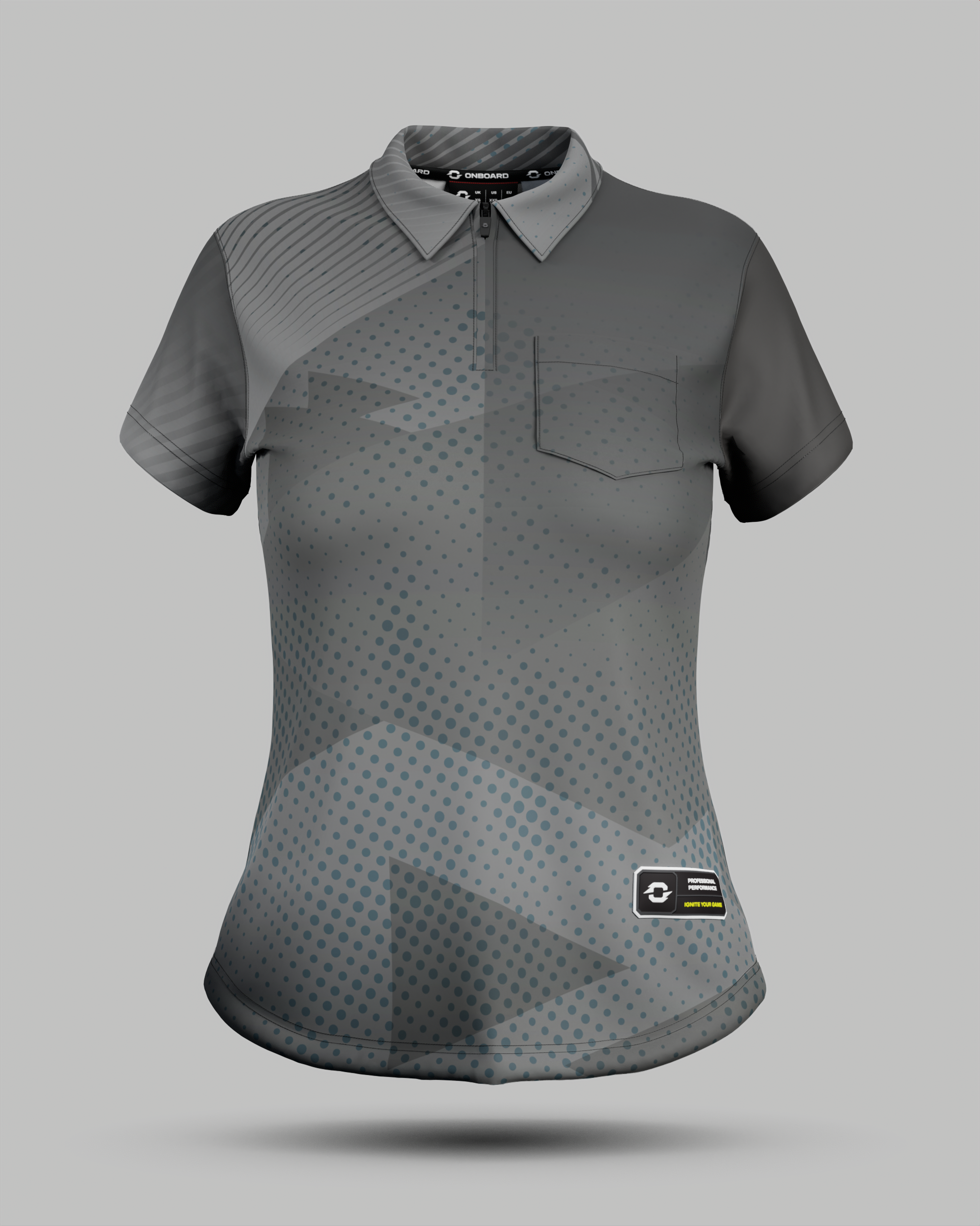 Womens Miami 2.0 1/4 Zip Polo Collar Jersey With Pocket