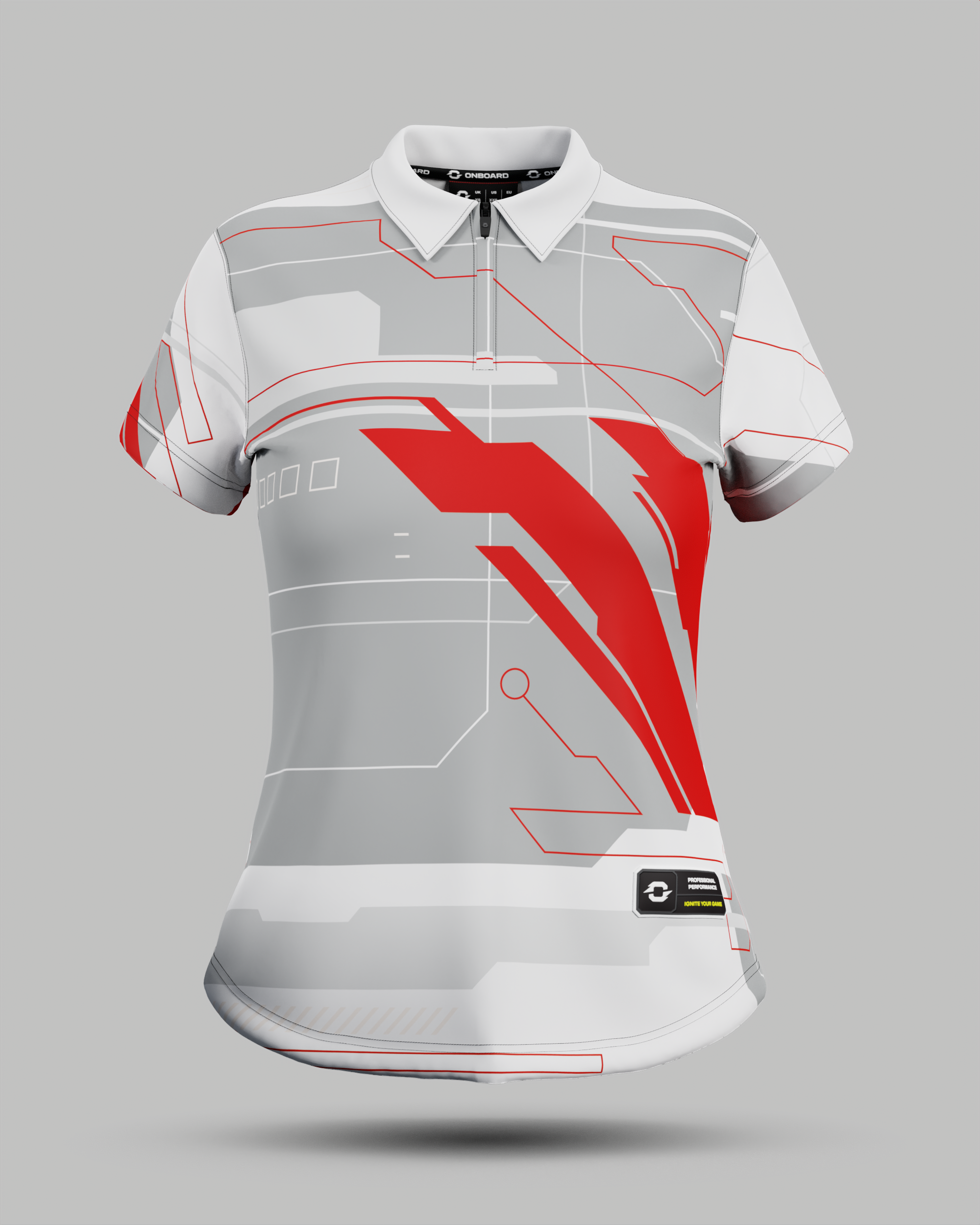 Womens Tokyo 2.0 1/4 Zip Polo Collar Jersey