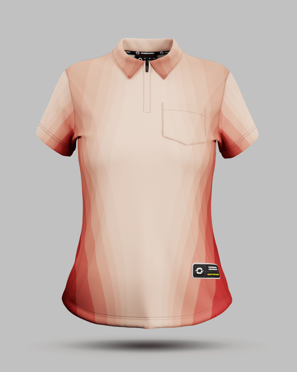 Womens Helsinki 2.0 3 Button Polo Collar Jersey With Pocket - Onboard Sportswear