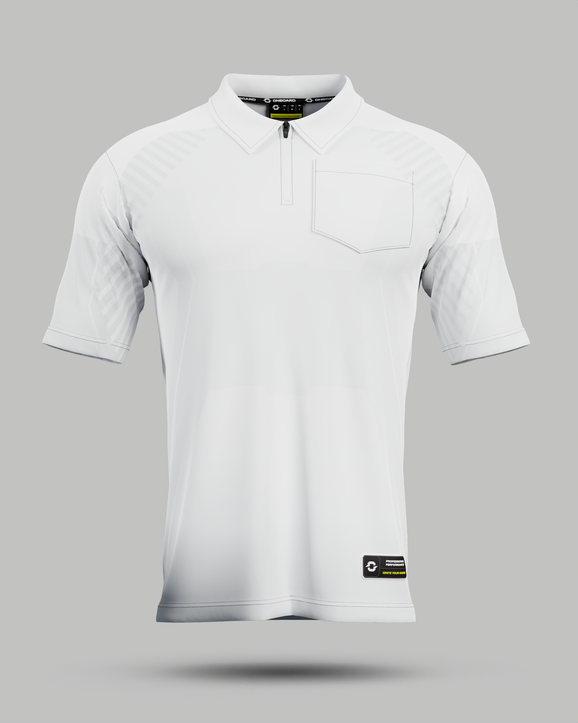 Onyx 1/4 Zip Polo Collar Jersey With Pocket