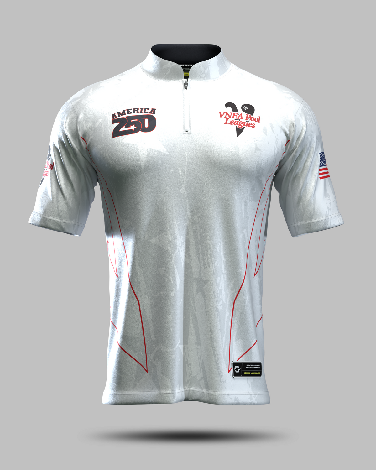 VNEA 250 PRO COLLAR JERSEY IN SILVER
