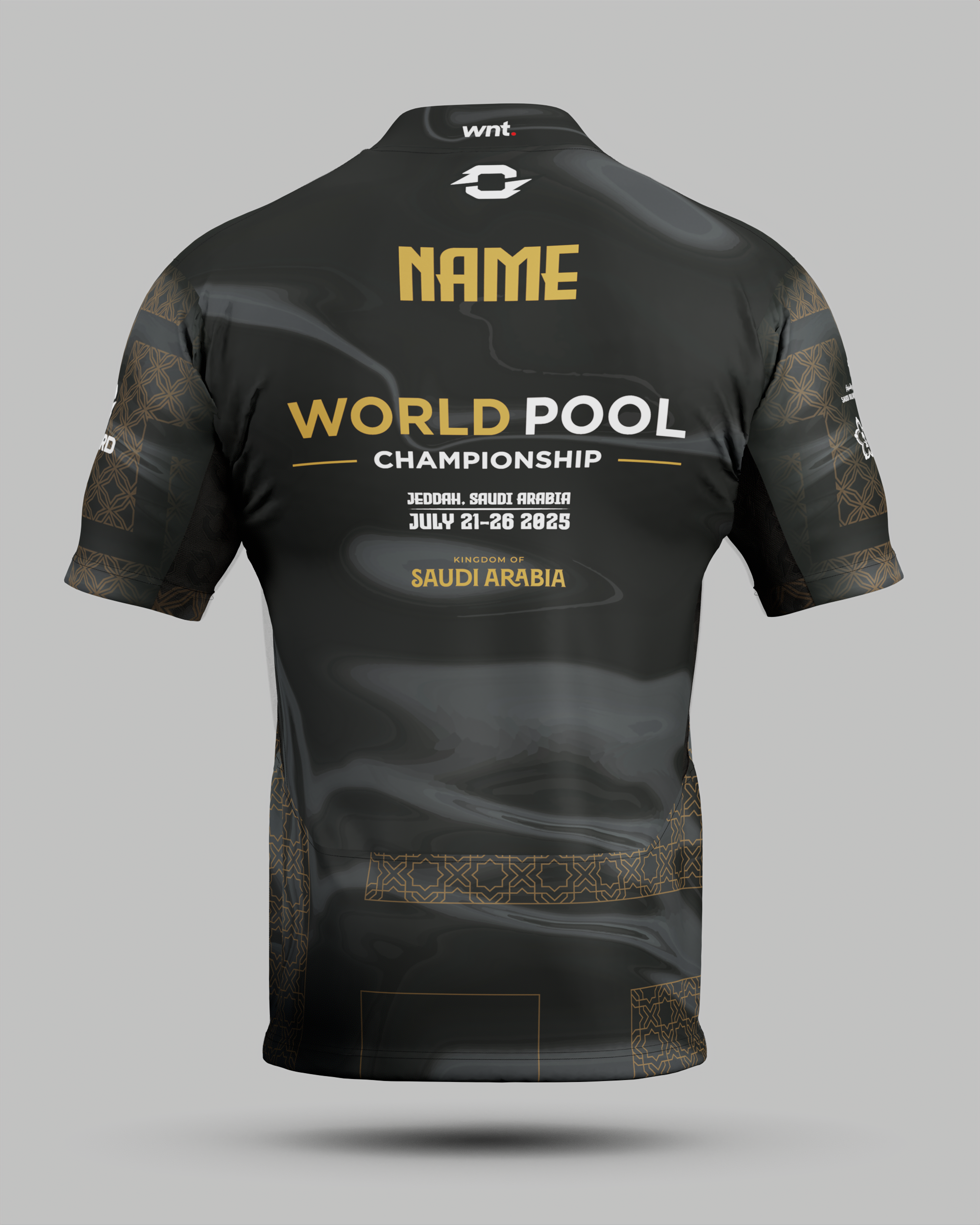 Official 2025 World Nineball Pool Championship Jersey In Black