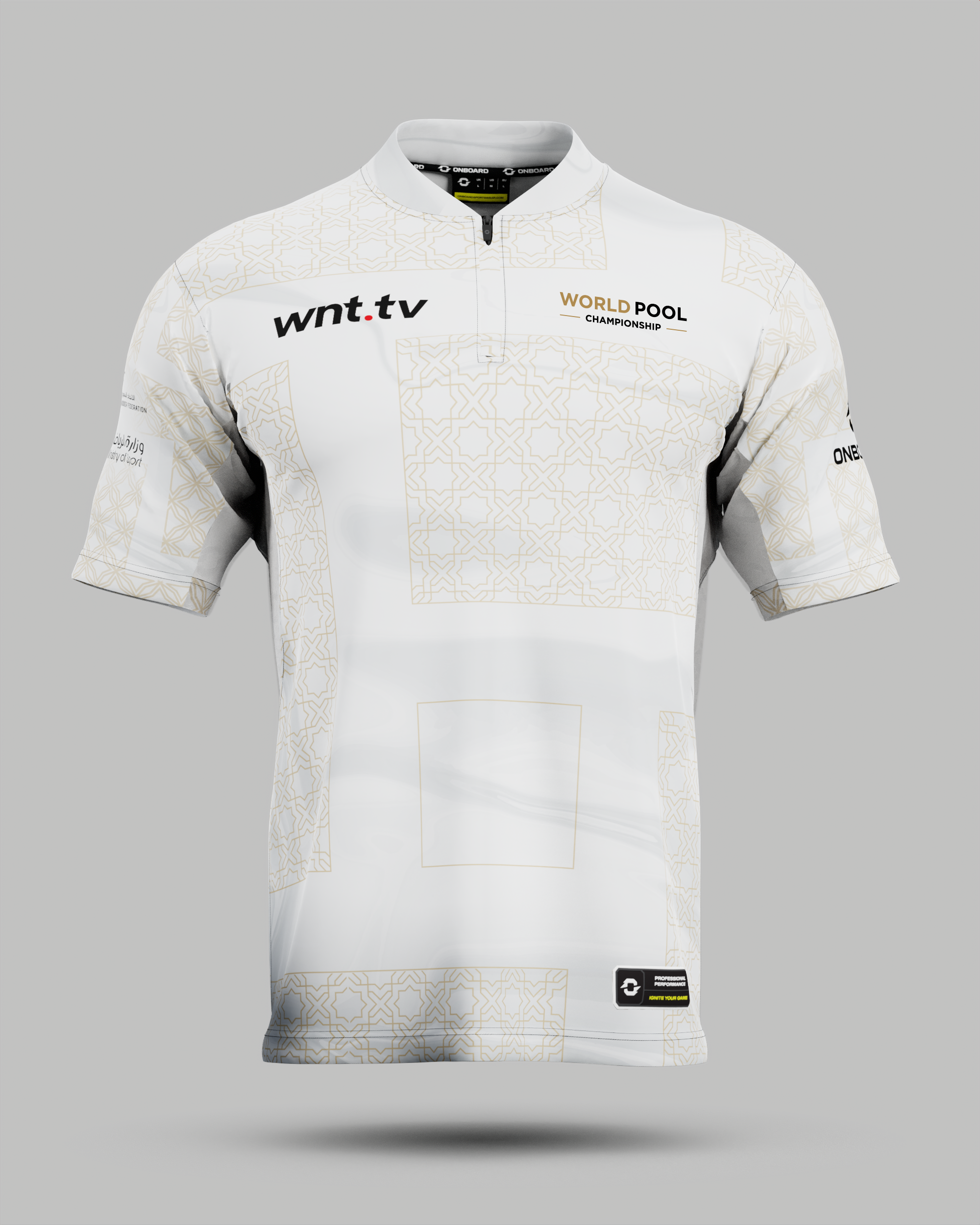 Official 2025 World Nineball Pool Championship Jersey In White