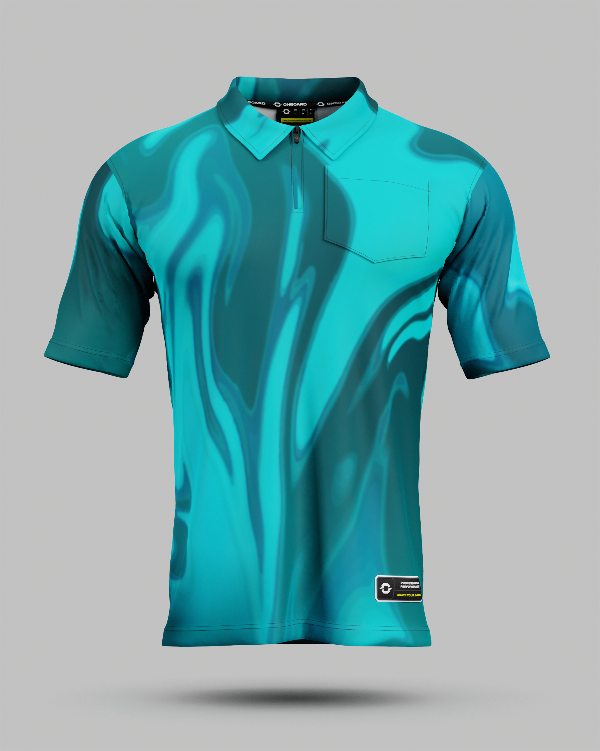Youth Wave 1/4 Zip Polo Collar Jersey With Pocket