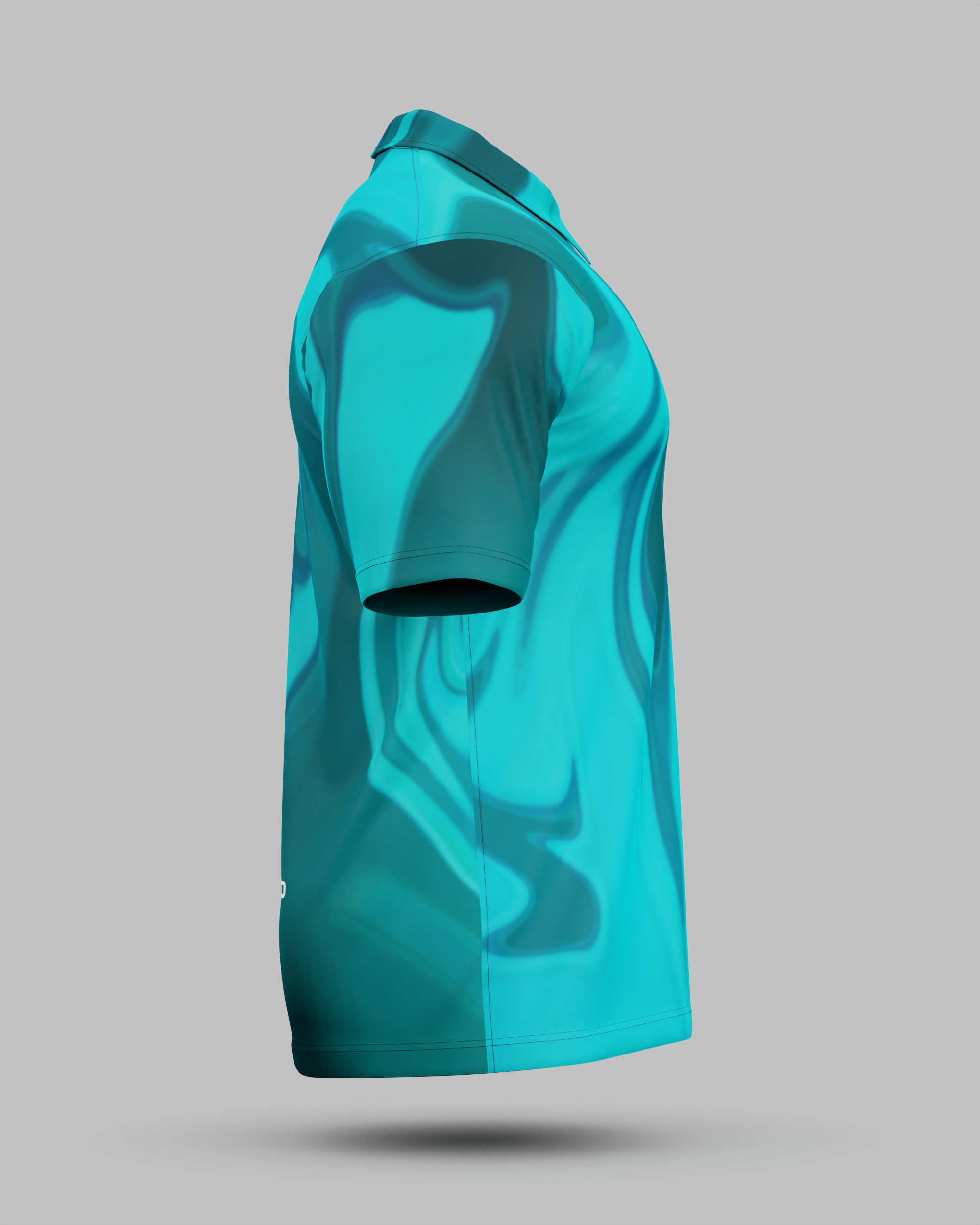 Wave 1/4 Zip Polo Collar Jersey With Pocket