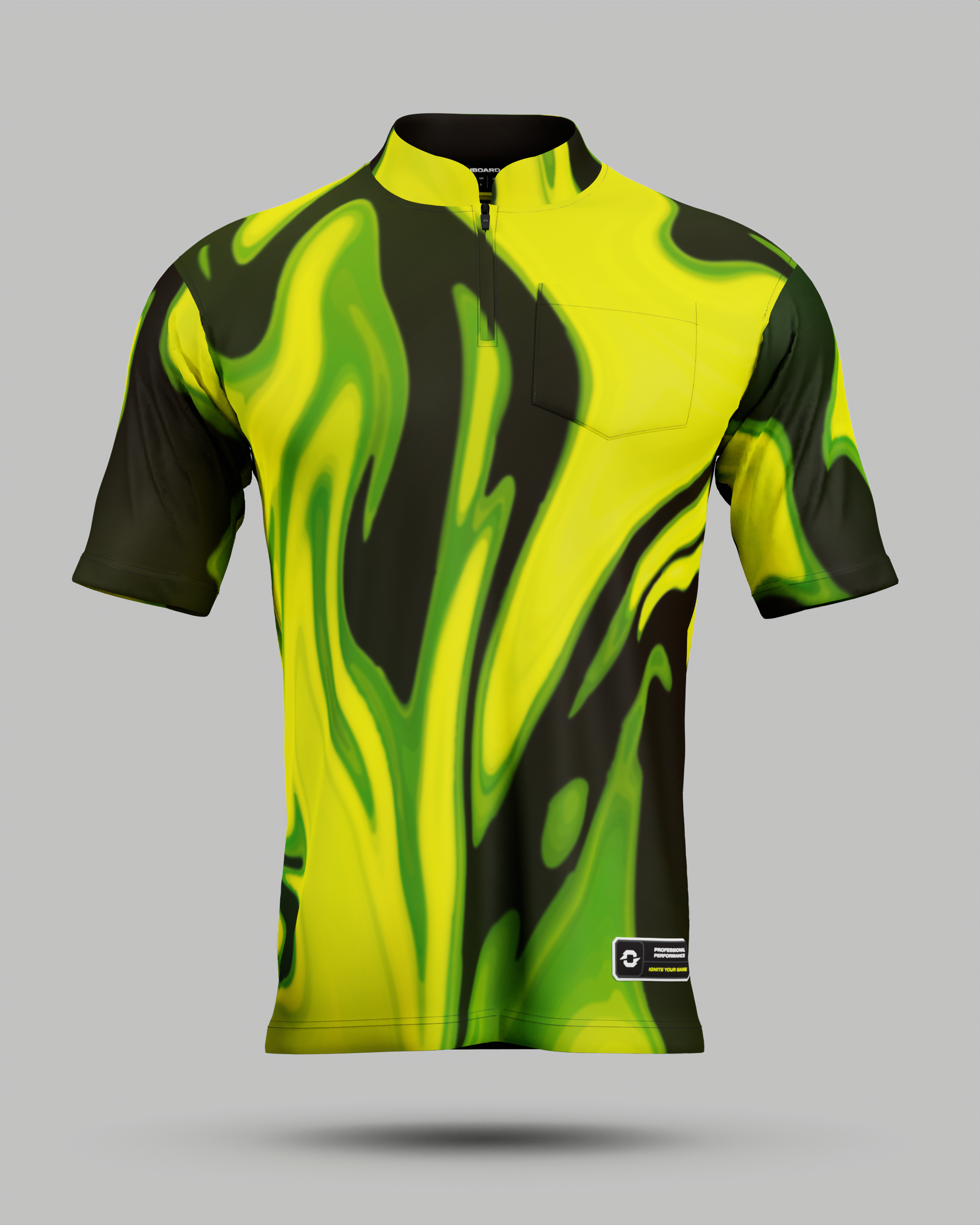 Youth Wave 1/4 Zip Pro Collar Jersey With Pocket