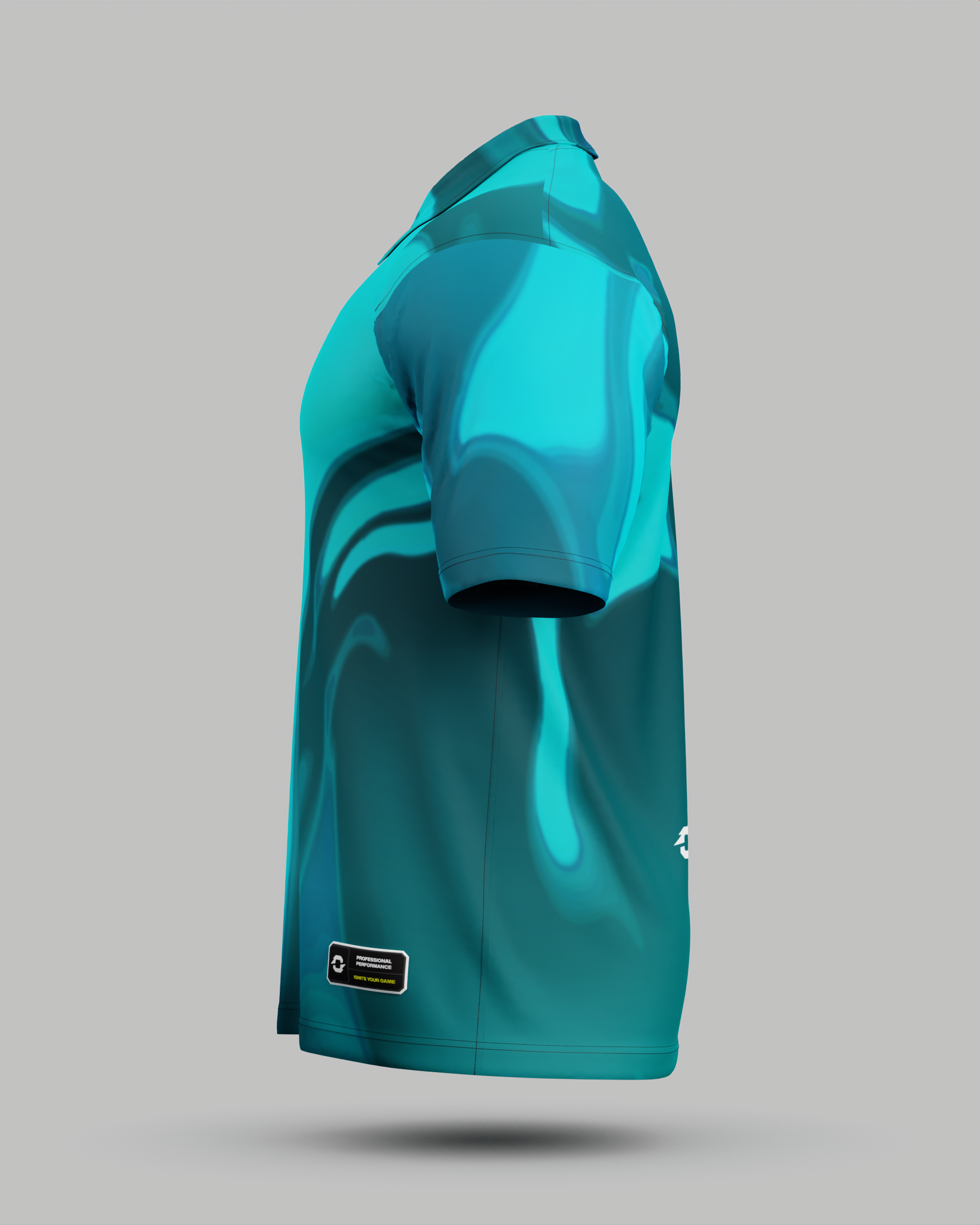 Youth Wave 3 Button Polo Collar Jersey