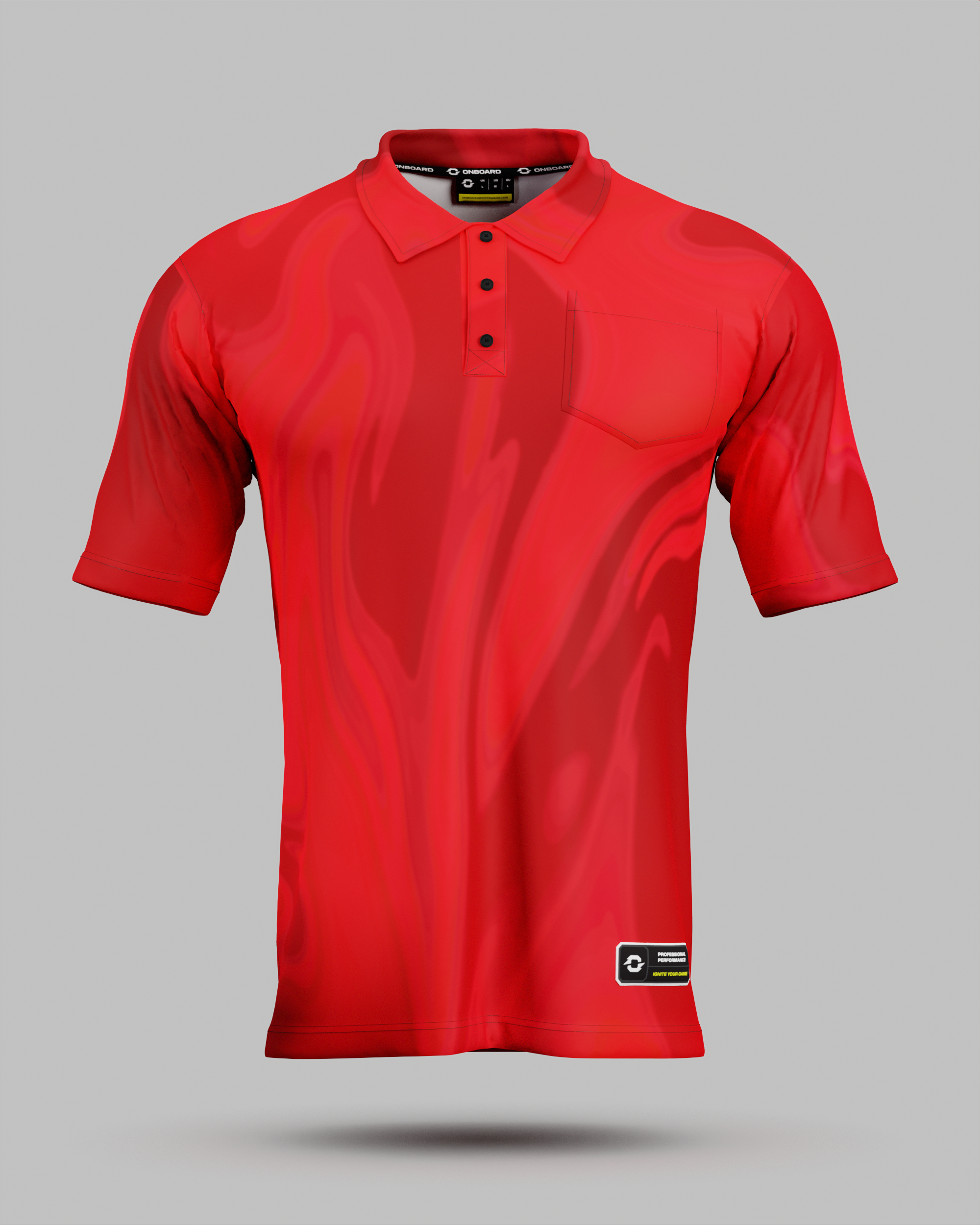 Wave 3 Button Polo Collar Jersey With Pocket