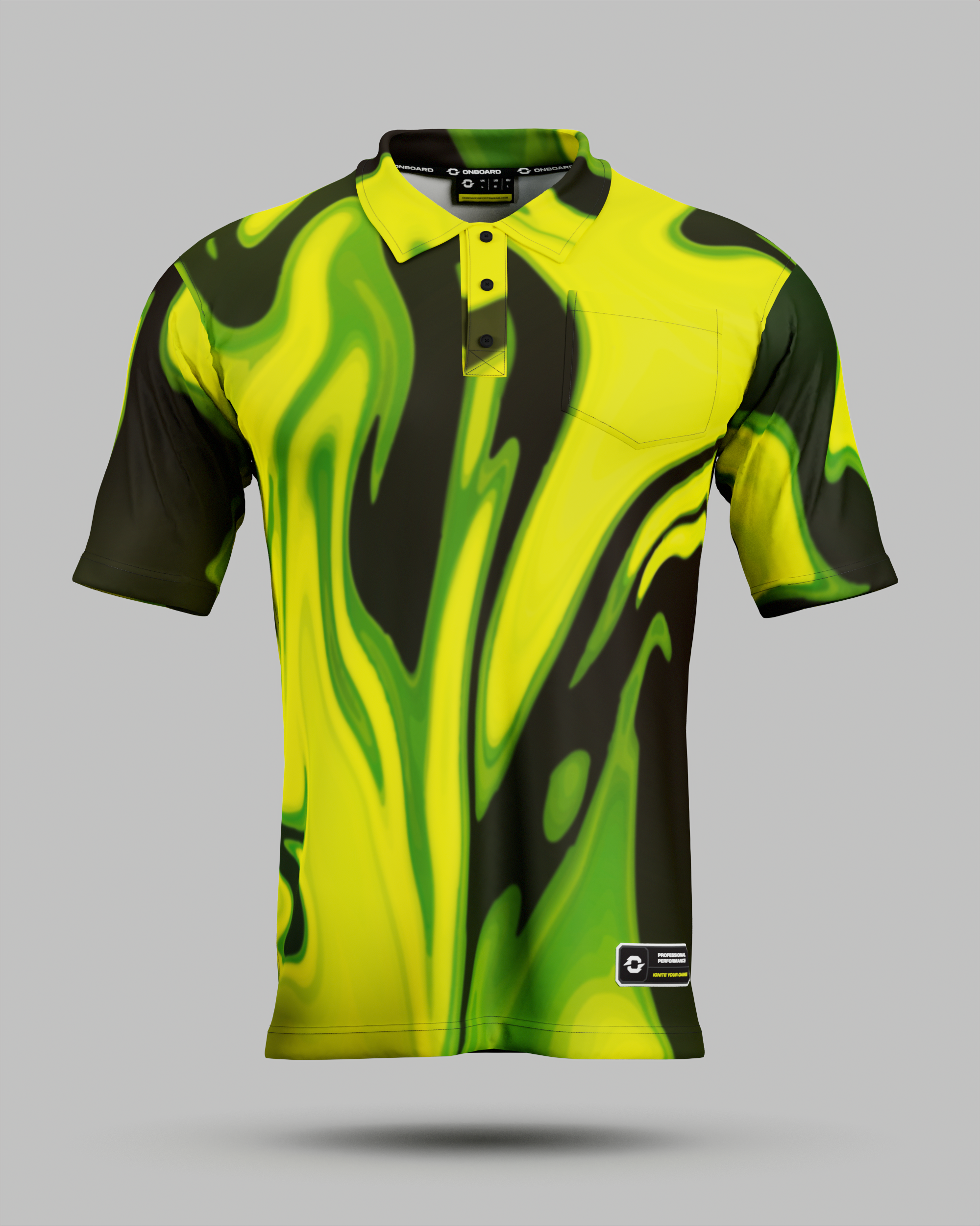 Wave 3 Button Polo Collar Jersey With Pocket
