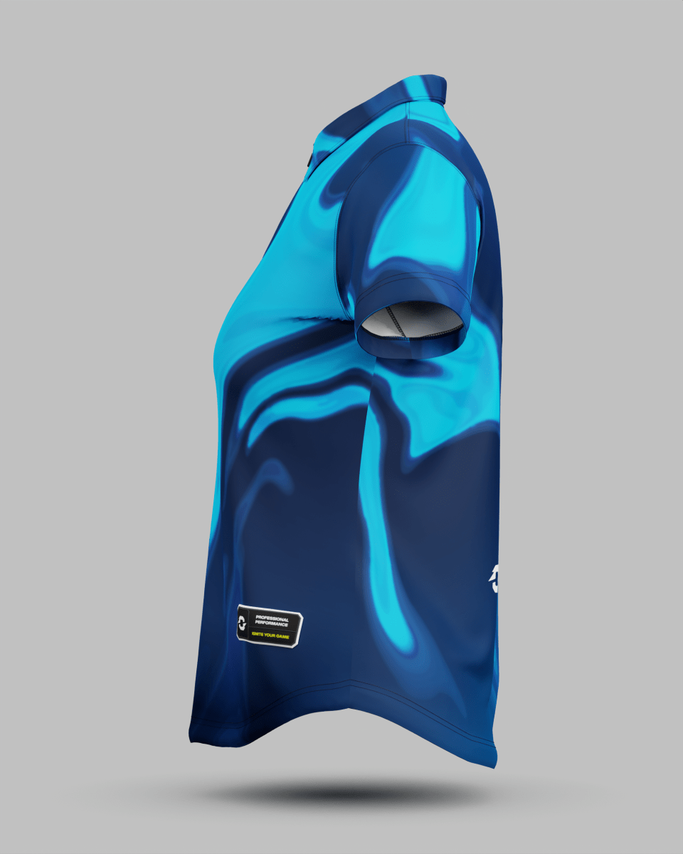 Womens Wave 1/4 Zip Polo Collar Jersey - Onboard Sportswear