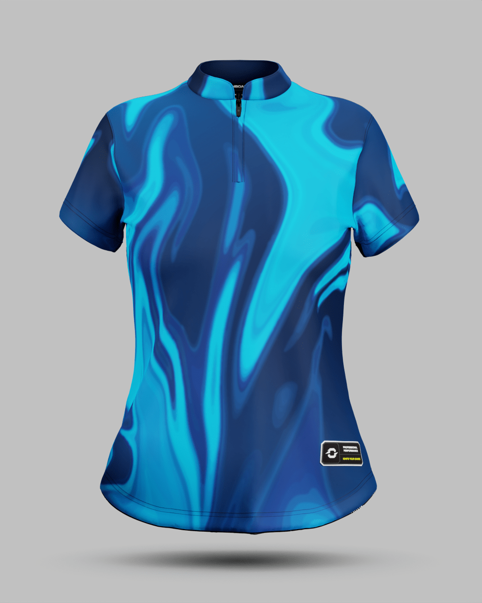 Womens Wave 1/4 Zip Pro Collar Jersey - Onboard Sportswear