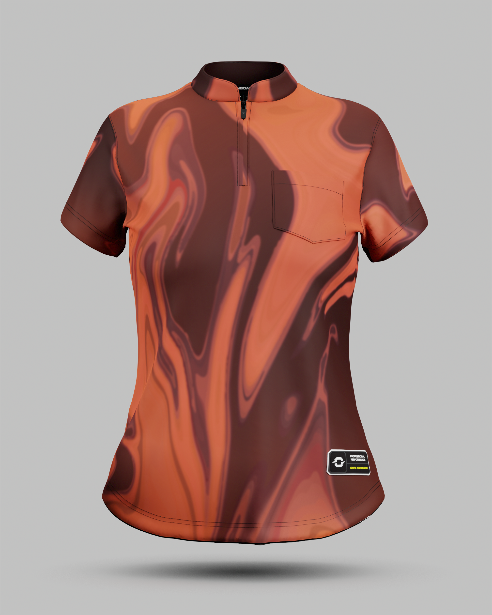 Womens Wave 1/4 Zip Pro Collar Jersey With Pocket