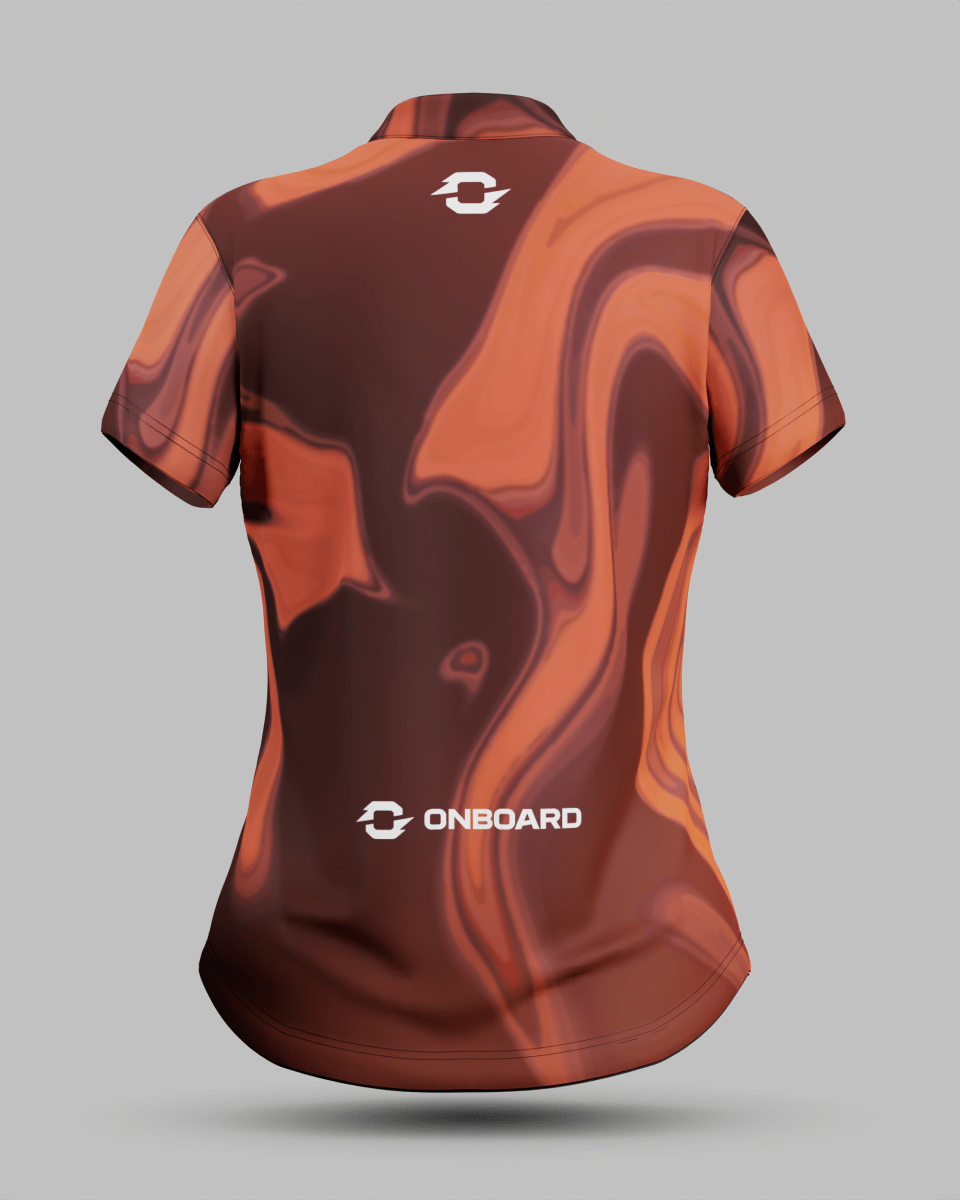 Womens Wave 1/4 Zip Pro Collar Jersey With Pocket - Onboard Sportswear