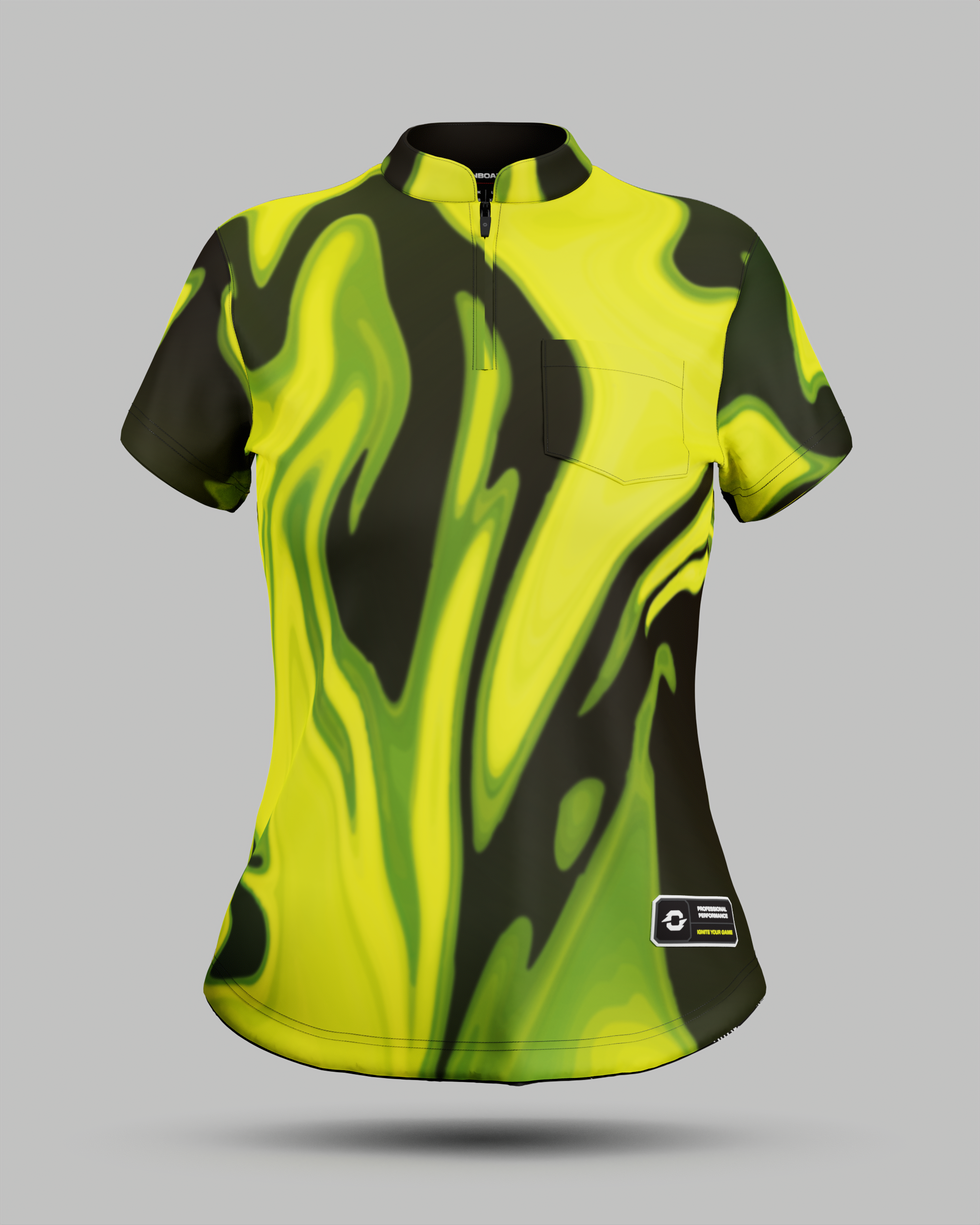 Womens Wave 1/4 Zip Pro Collar Jersey With Pocket