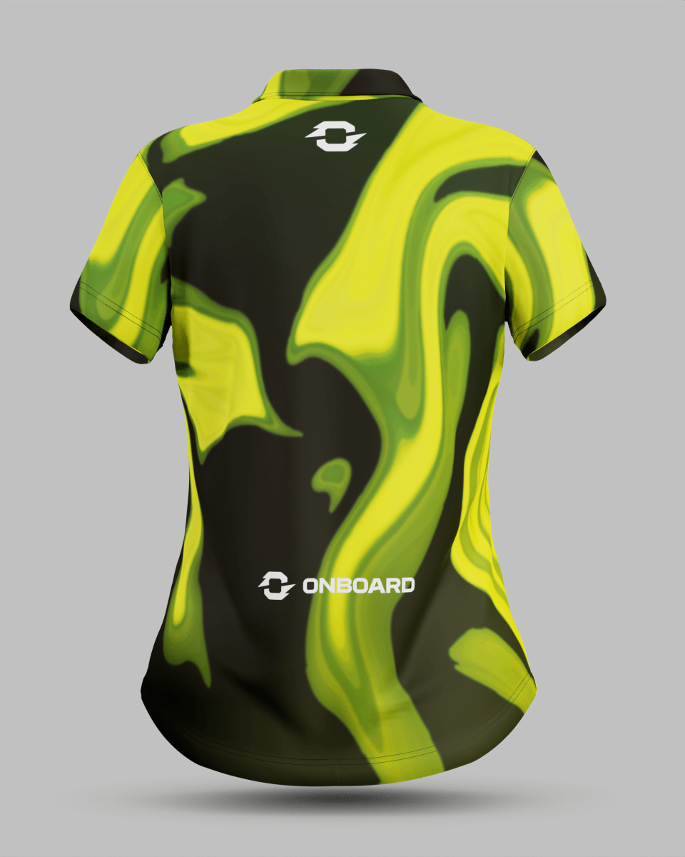 Womens Wave 3 Button Polo Collar Jersey - Onboard Sportswear