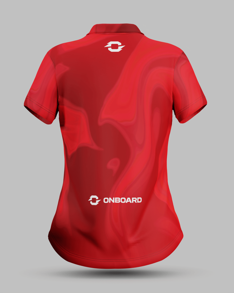 Womens Wave 3 Button Polo Collar Jersey - Onboard Sportswear
