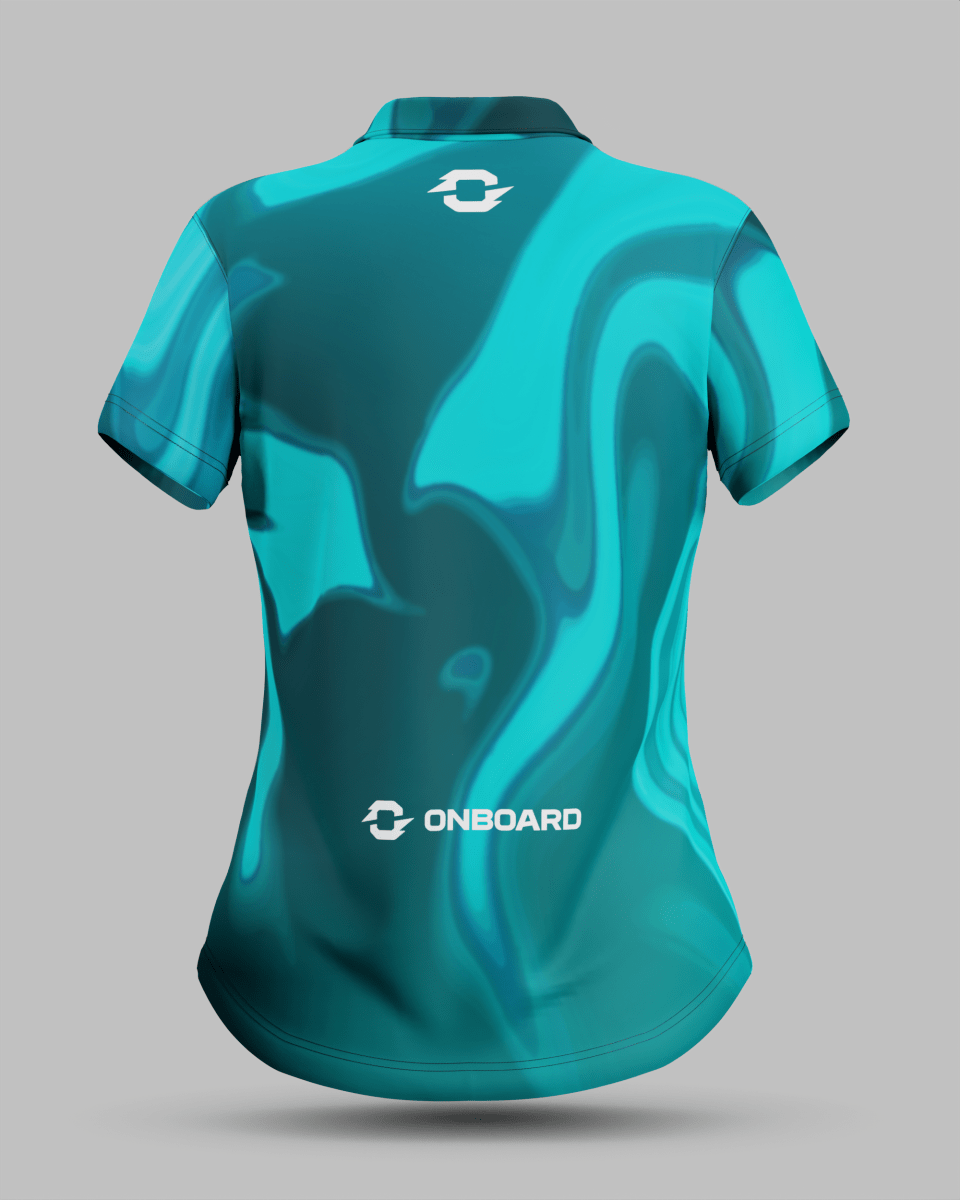 Womens Wave 3 Button Polo Collar Jersey - Onboard Sportswear