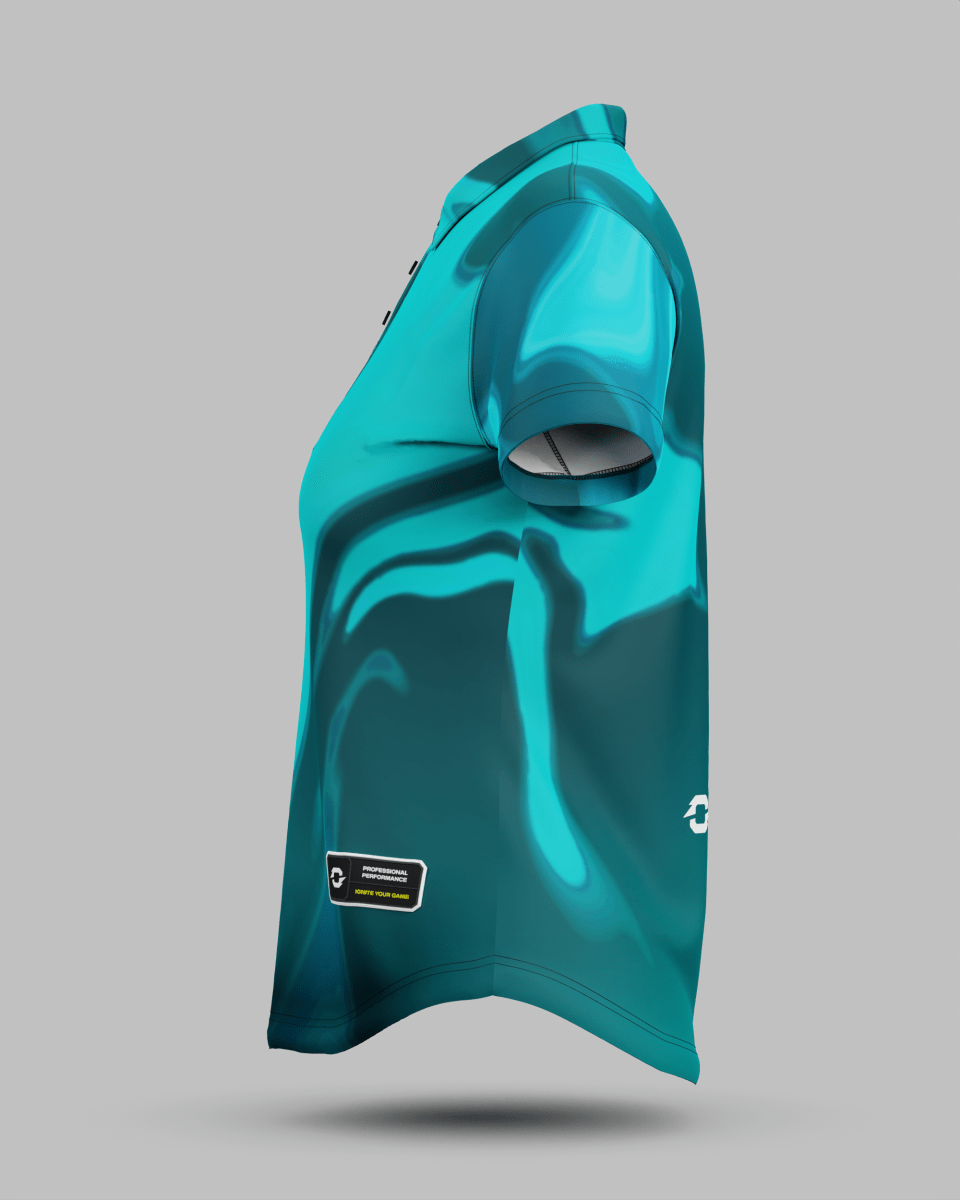 Womens Wave 3 Button Polo Collar Jersey - Onboard Sportswear