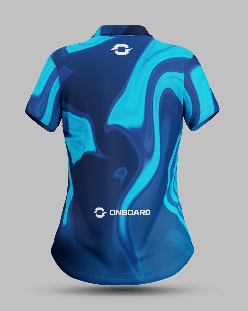 Womens Wave 3 Button Polo Collar Jersey - Onboard Sportswear