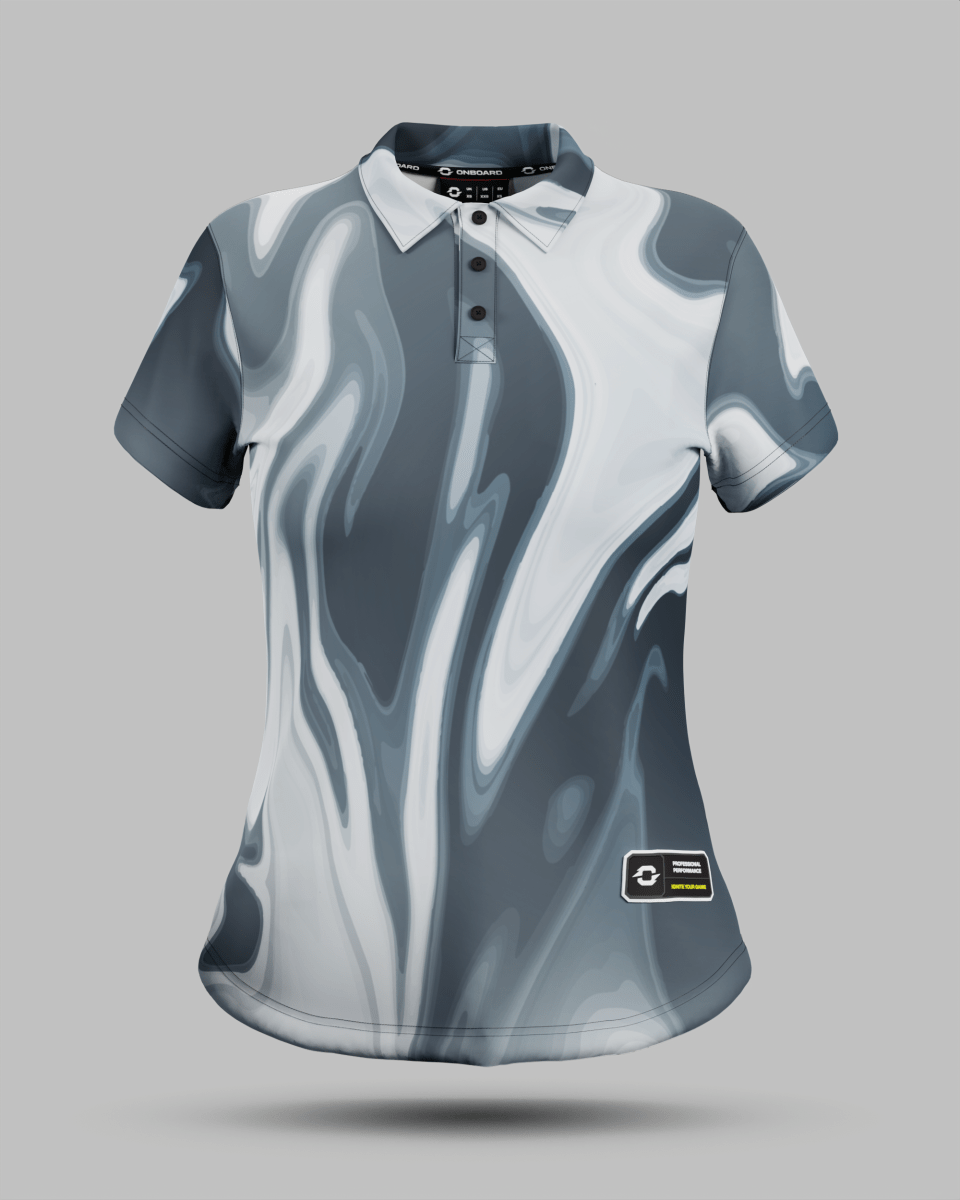 Womens Wave 3 Button Polo Collar Jersey - Onboard Sportswear