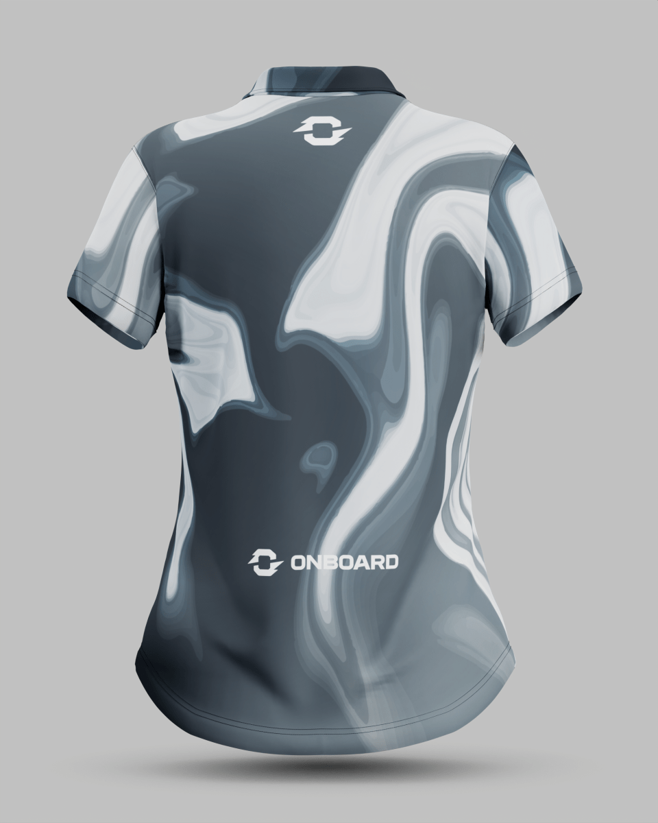 Womens Wave 3 Button Polo Collar Jersey - Onboard Sportswear