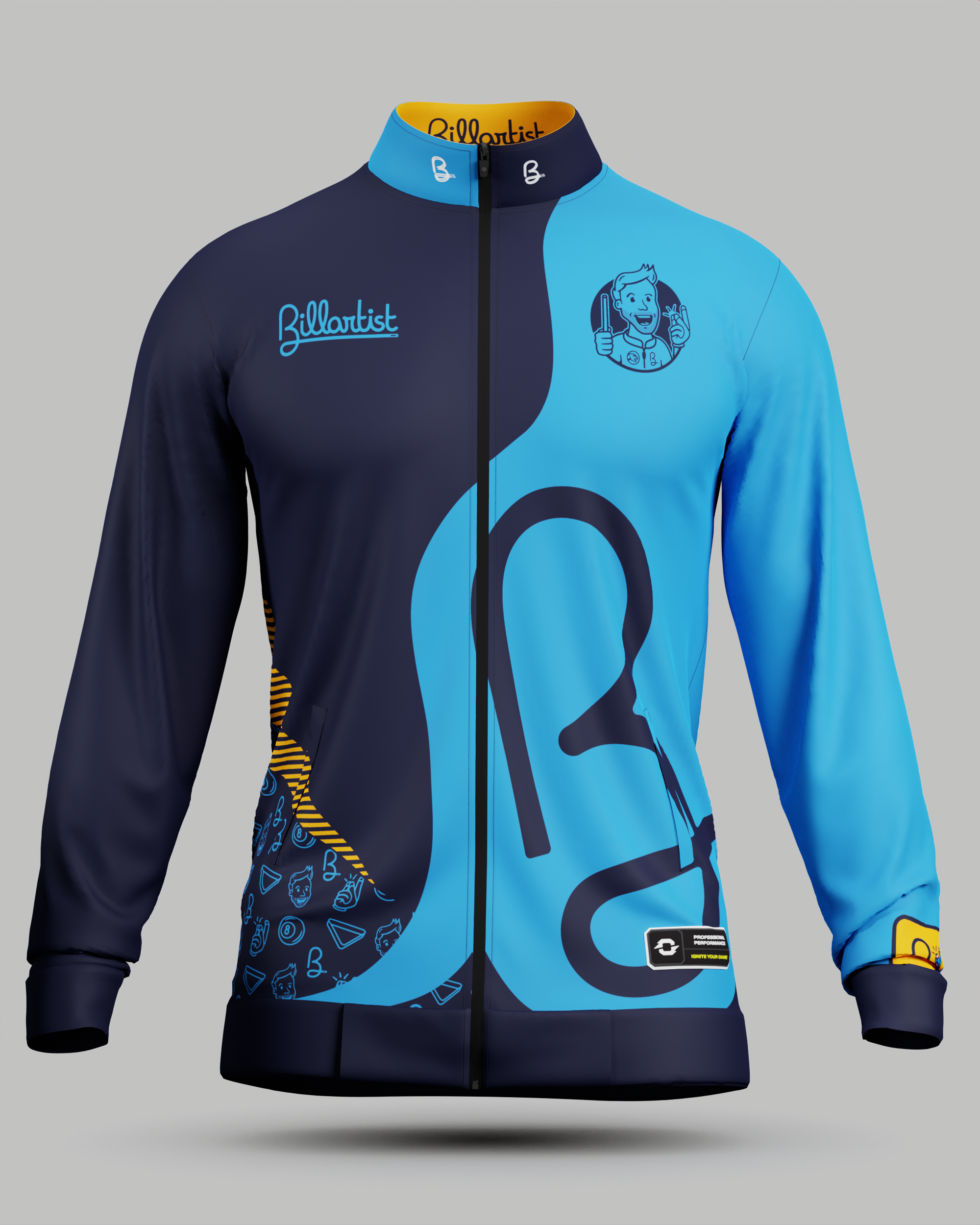Official Billartist Training Jacket Blue