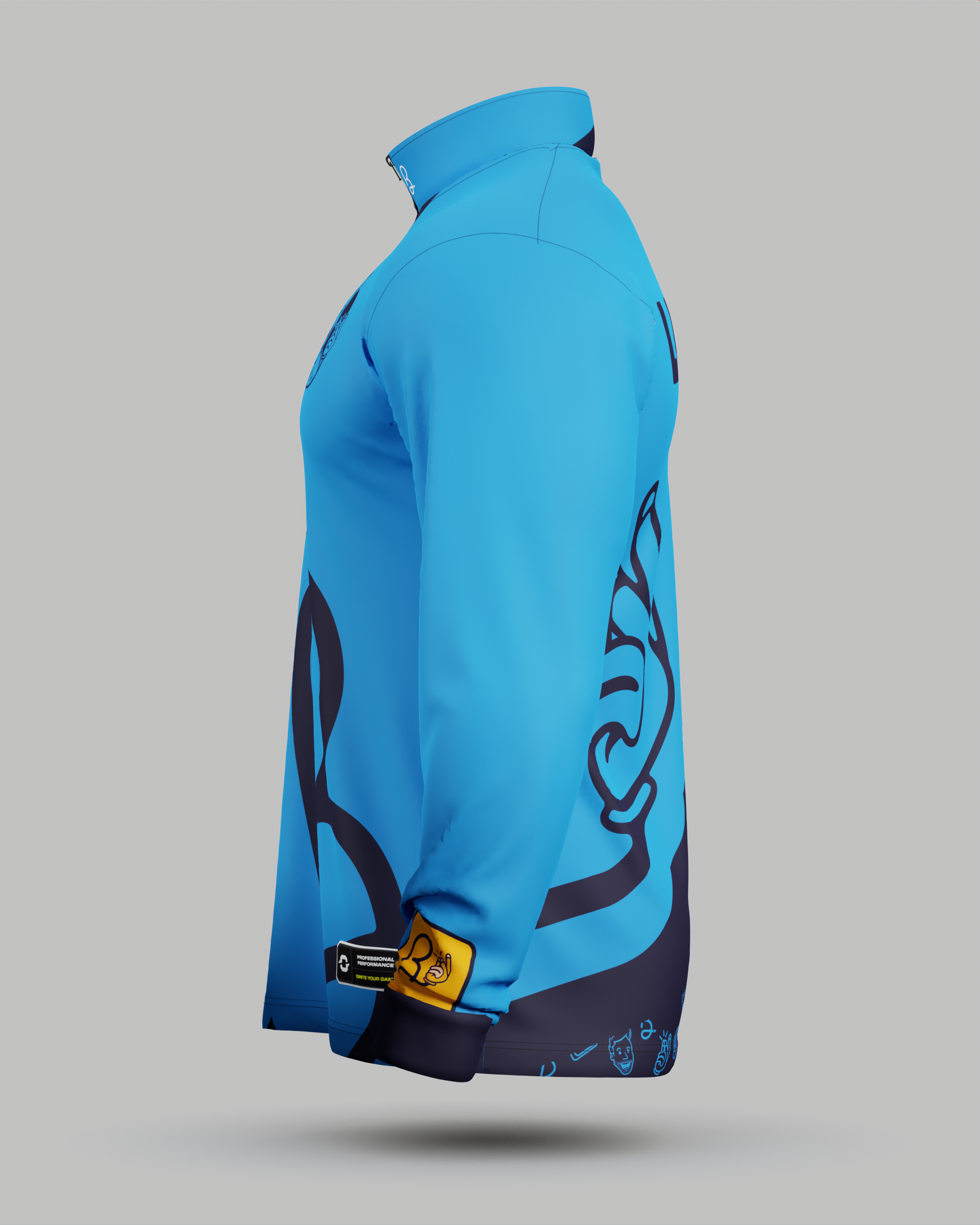 Official Billartist 1/2 Zip Midlayer Blue