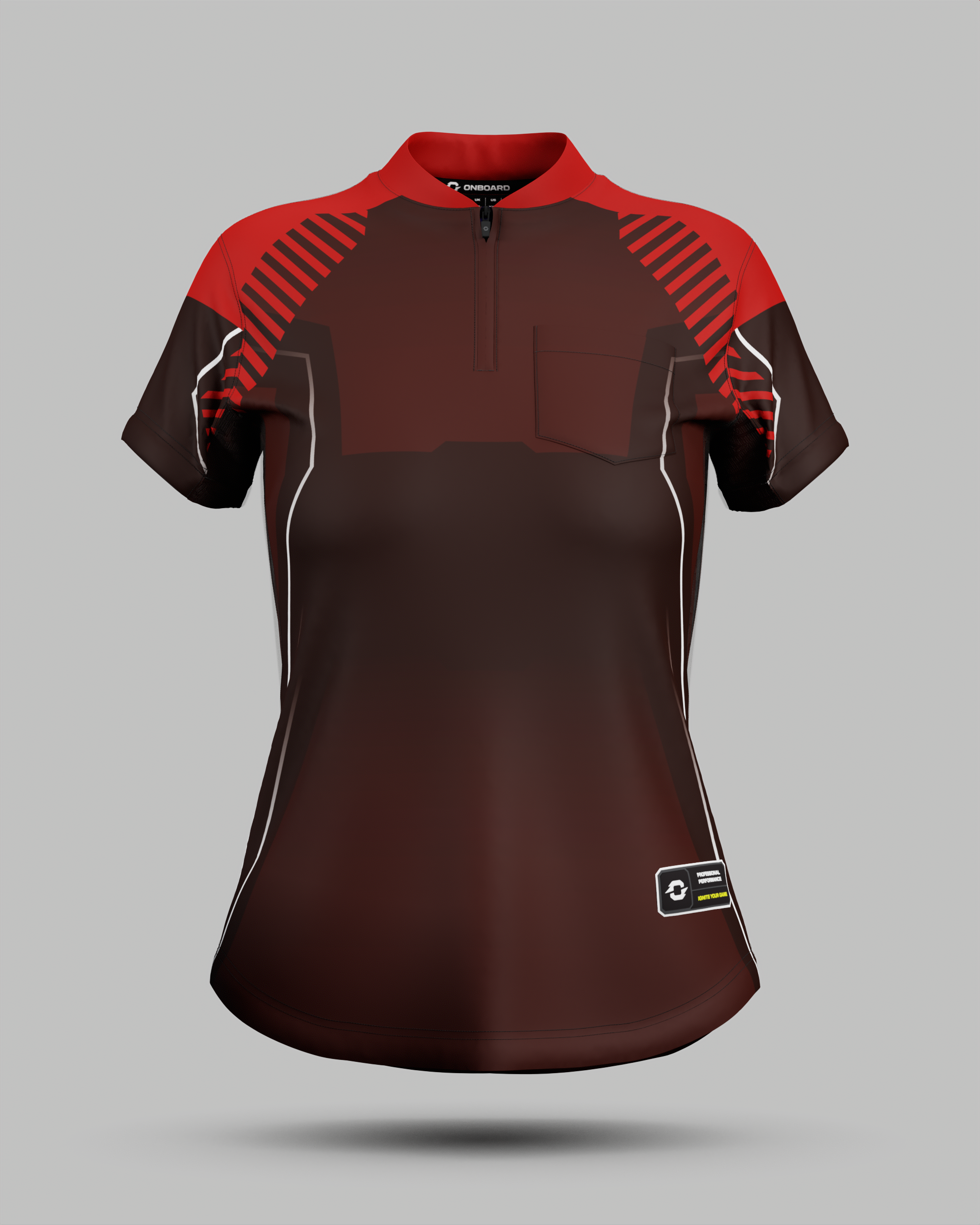 Womens Onyx Spark Jersey with Pocket