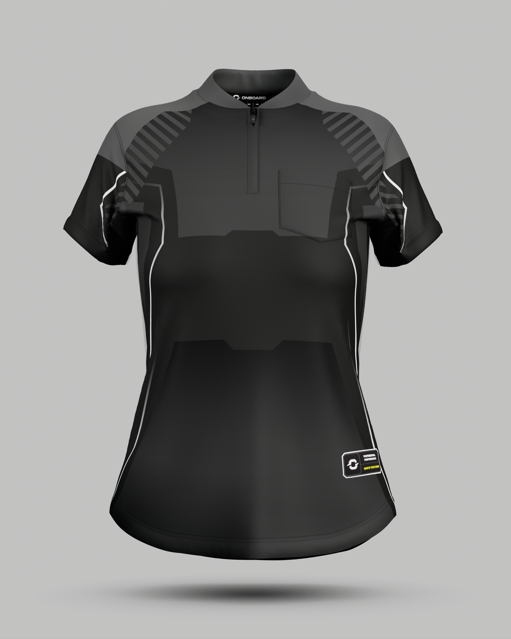 Womens Onyx Spark Jersey with Pocket