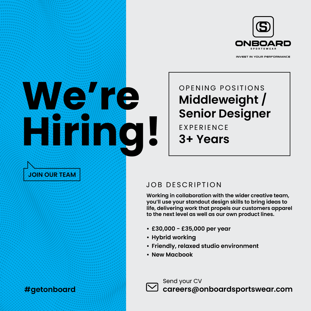 We're Hiring! - Middleweight / Senior Designer